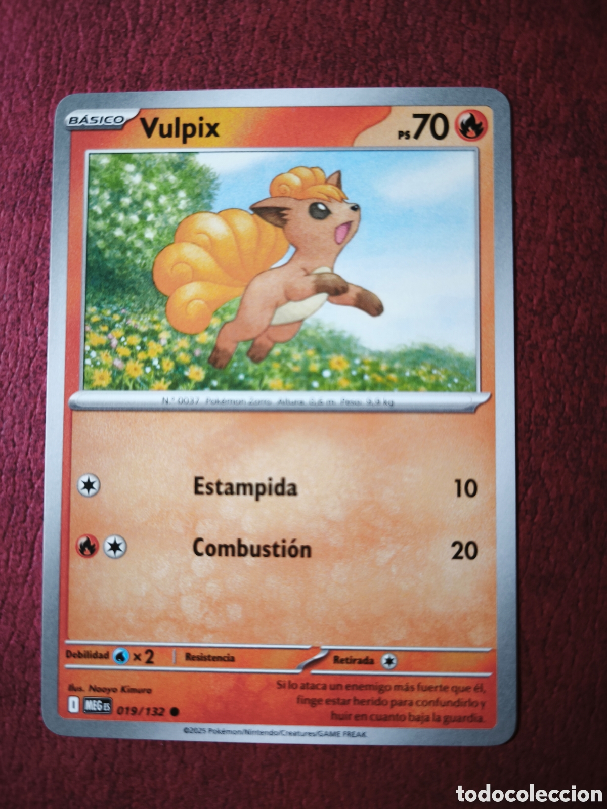Coleccionismo cromos antiguos: Pokemon. 2025. Vulpix. #19/132. Espa&ntilde;ol