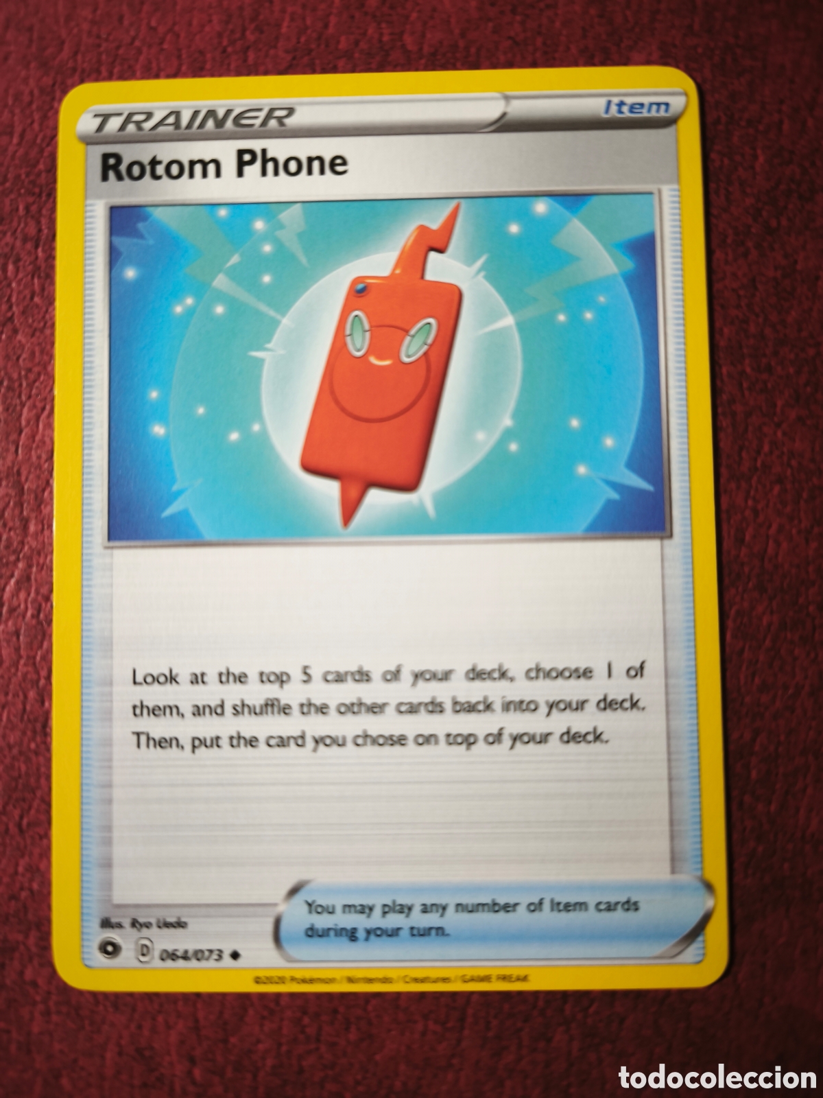Coleccionismo cromos antiguos: Pokemon. 2020. Rotom Phone. #64/73. Ingl&eacute;s