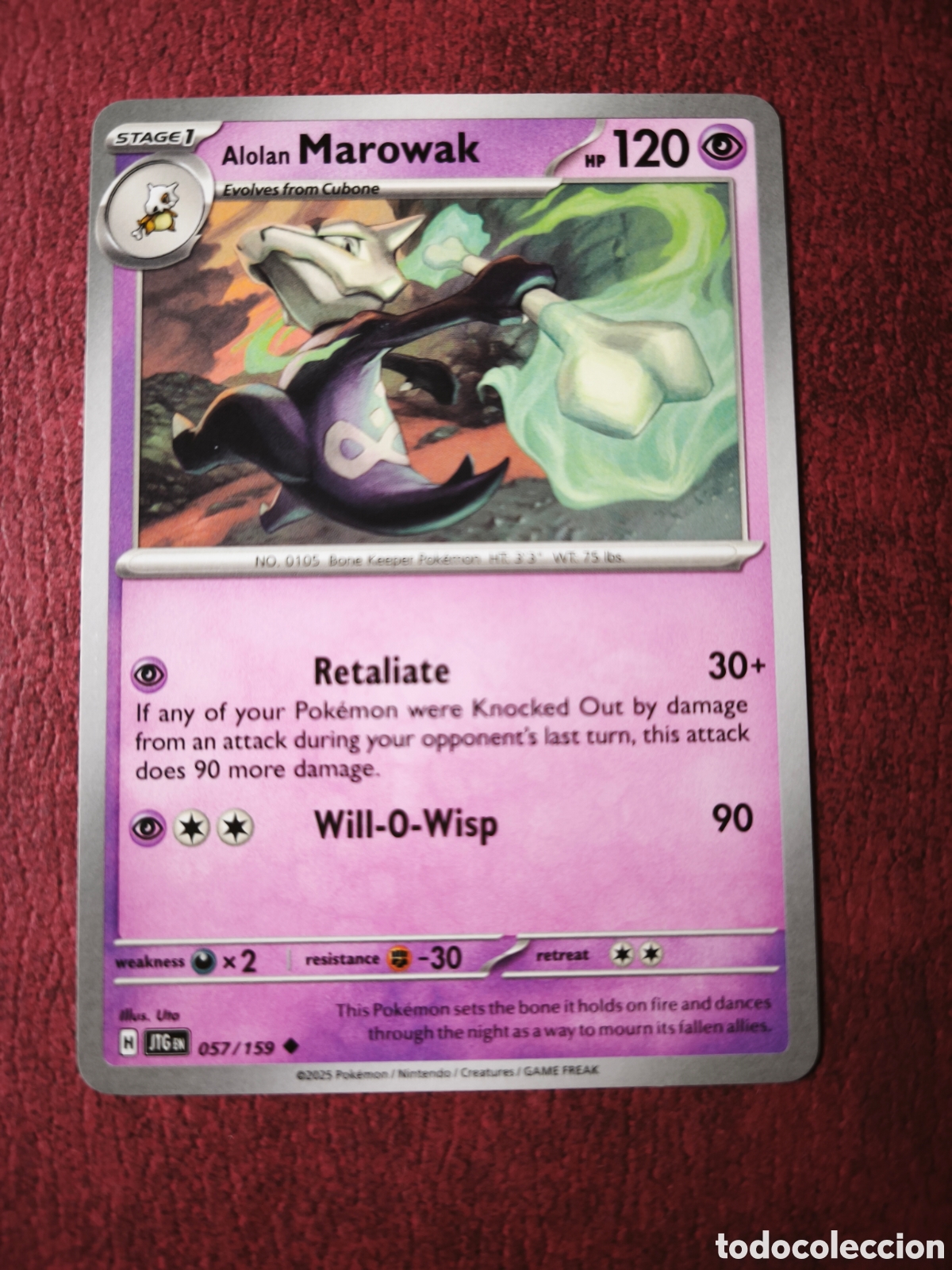 Coleccionismo cromos antiguos: Pokemon. 2025. Maroeak. #57/159. Ingl&eacute;s