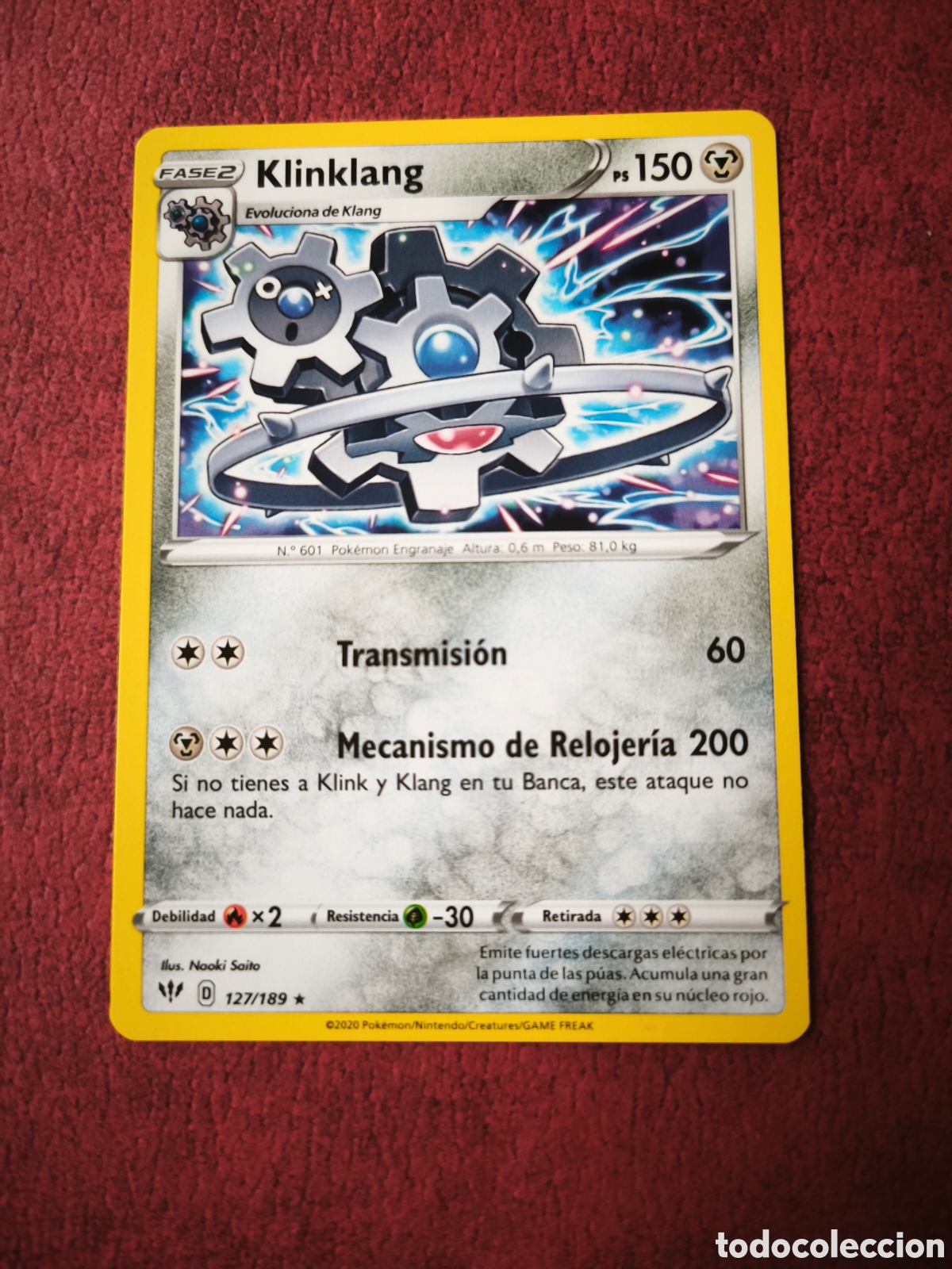 Coleccionismo cromos antiguos: Pokemon. 2020. Klinklang - Foto 1