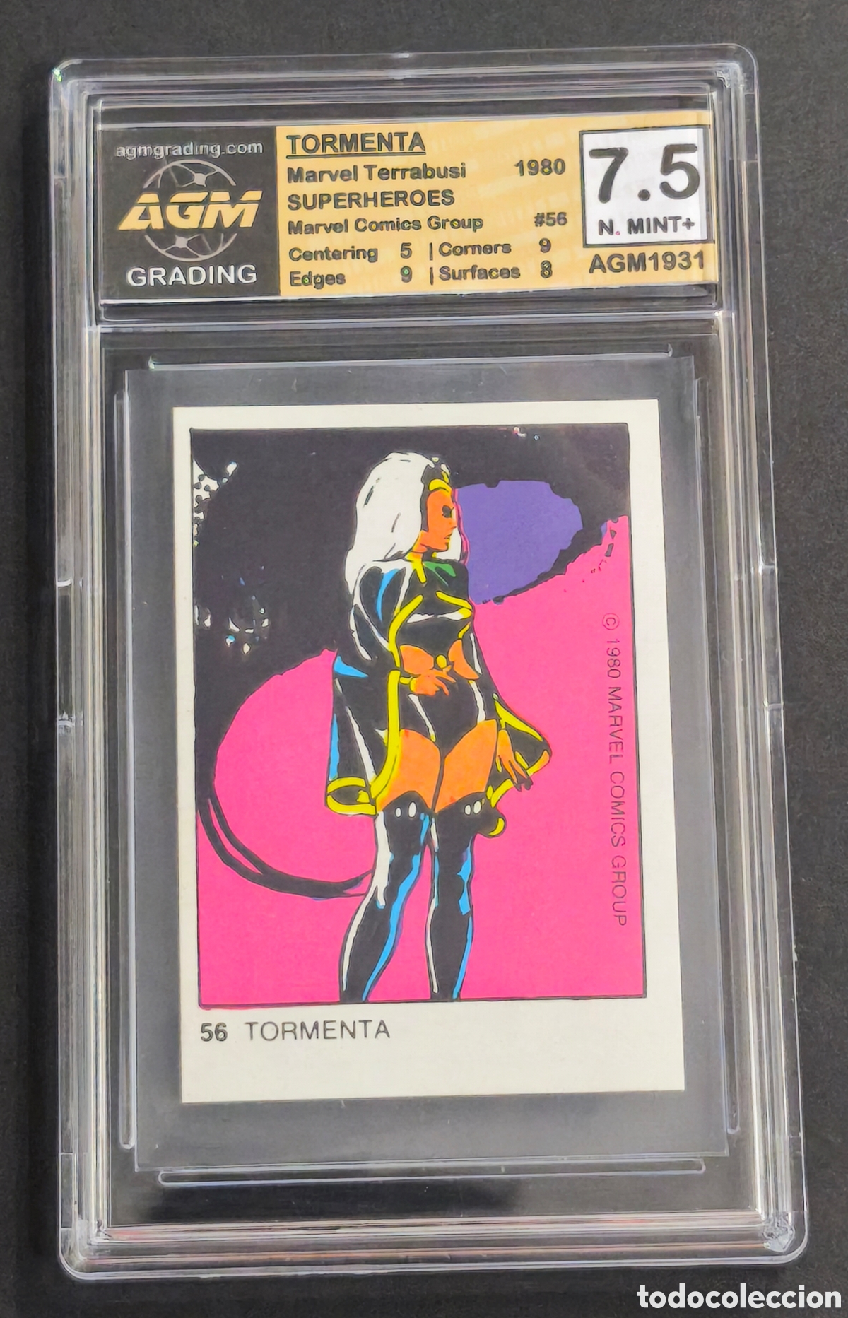 Coleccionismo cromos antiguos: 1980 Marvel Superheroes Terrabusi. #56 TORMENTA AGM 7.5