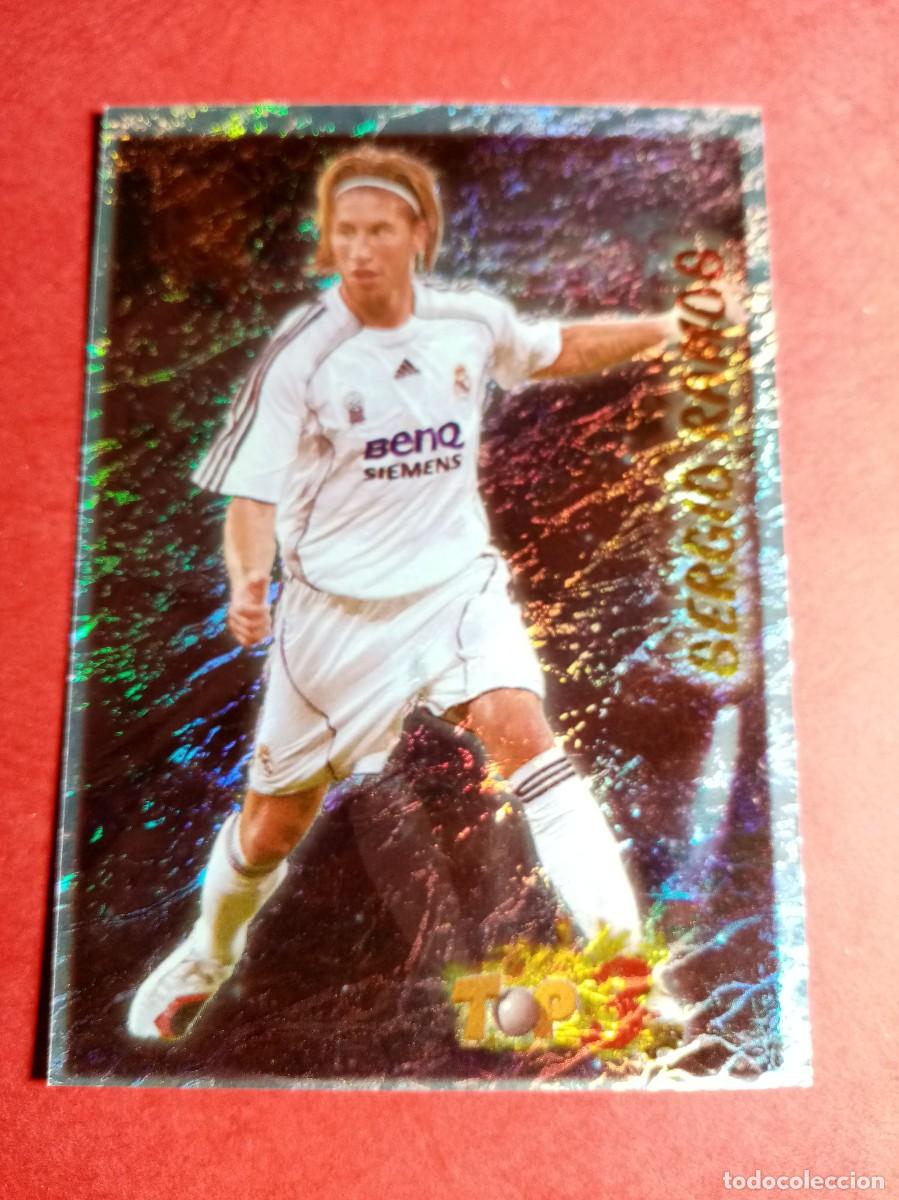 Coleccionismo cromos antiguos: N&ordm; 658 SERGIO RAMOS, TOP 3, JASPEADO, REAL MADRID CF, FICHAS LIGA 2006 2007 MUNDICROMO