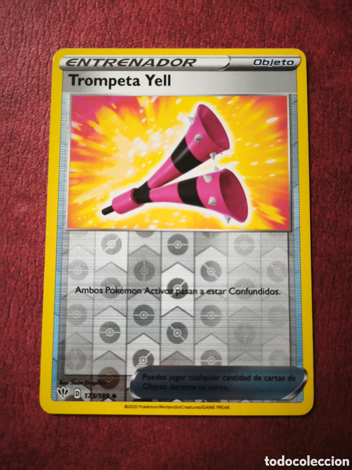 Coleccionismo cromos antiguos: Pokemon. 2020. Trompeta Yell #173/189. Holo. Espa&ntilde;ol