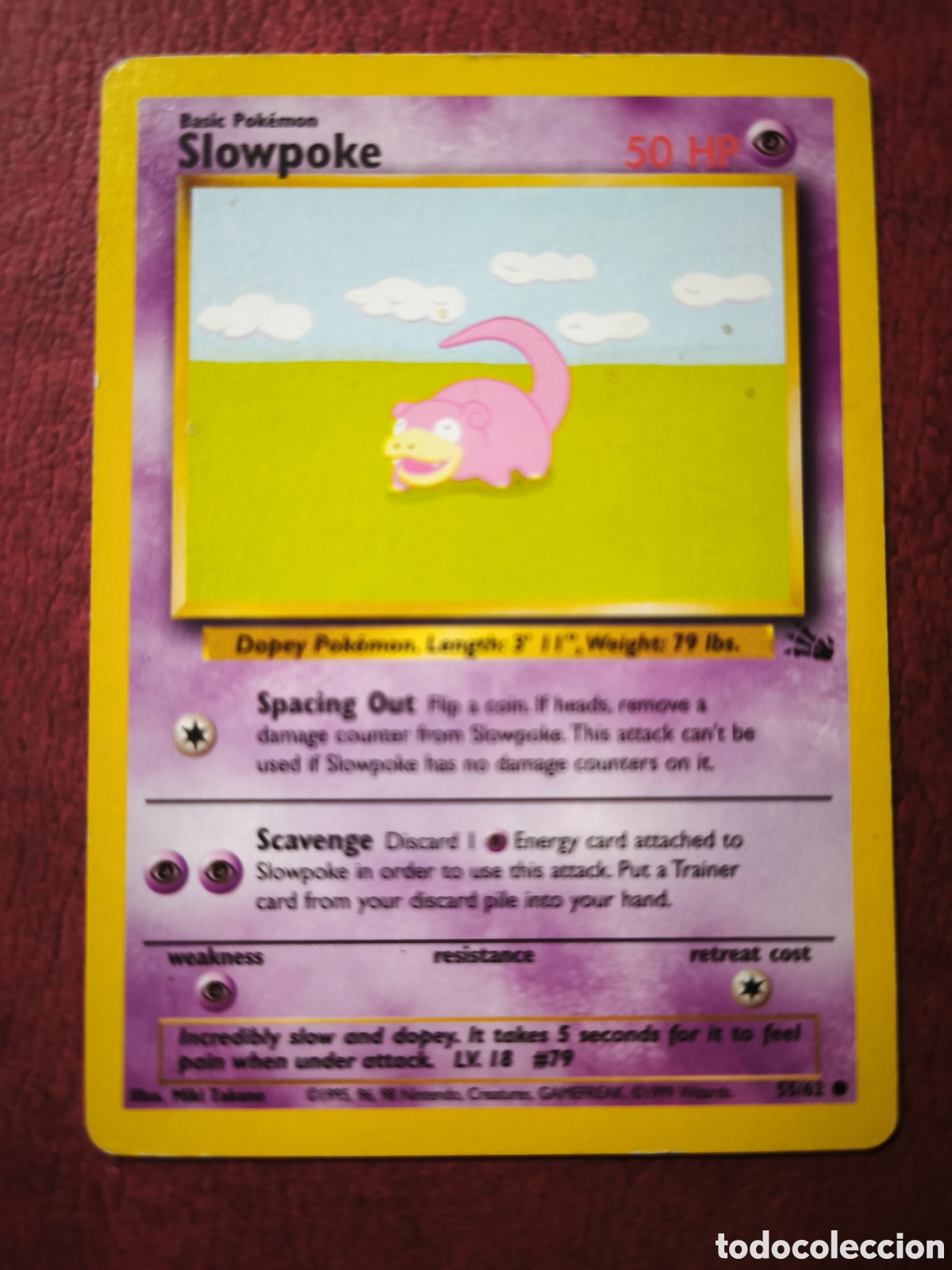 Coleccionismo cromos antiguos: Pokemon. 1999. Slowpoke - Foto 1