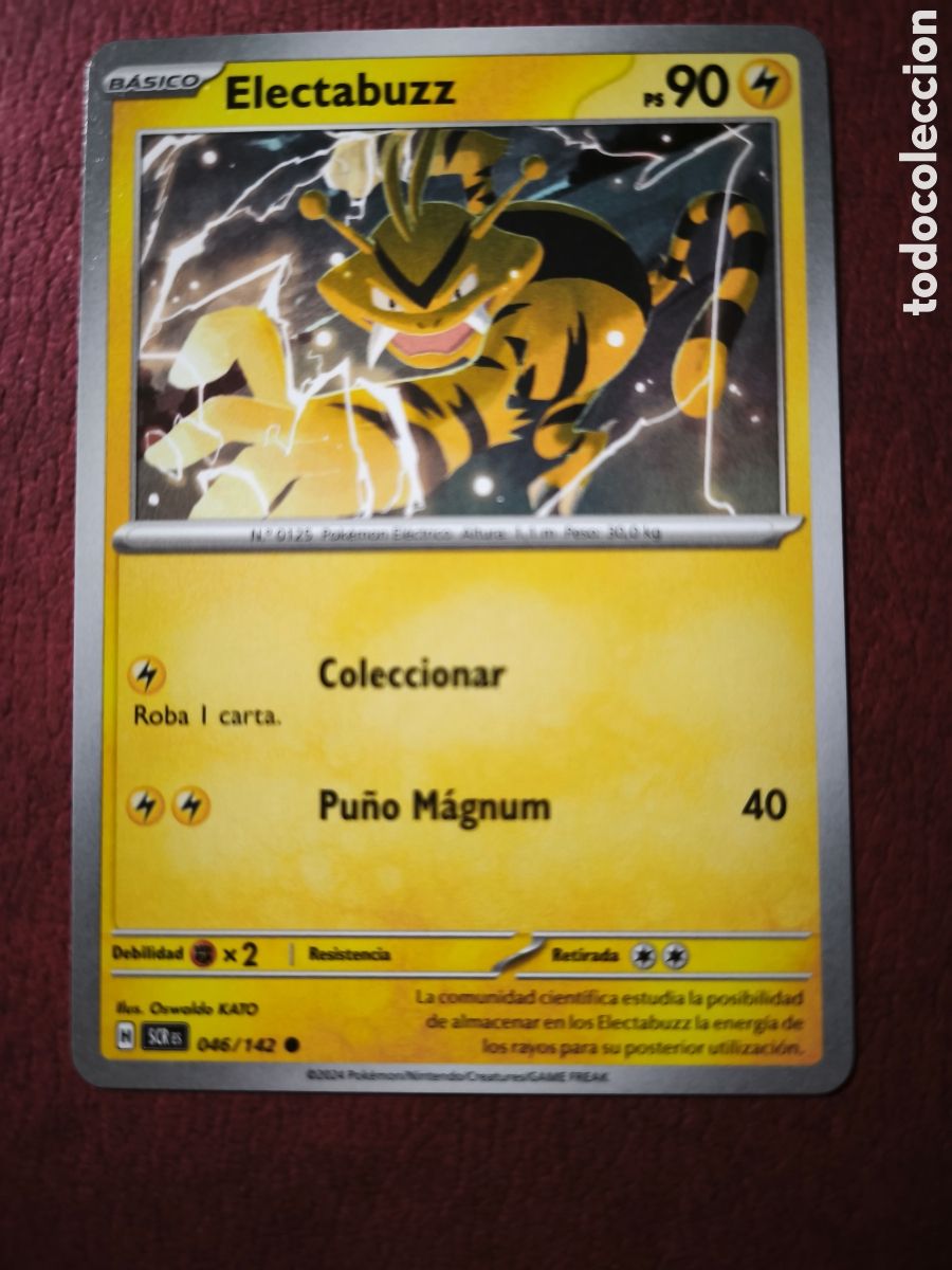 Coleccionismo cromos antiguos: Pokemon. 2024. Electabuzz #46/142