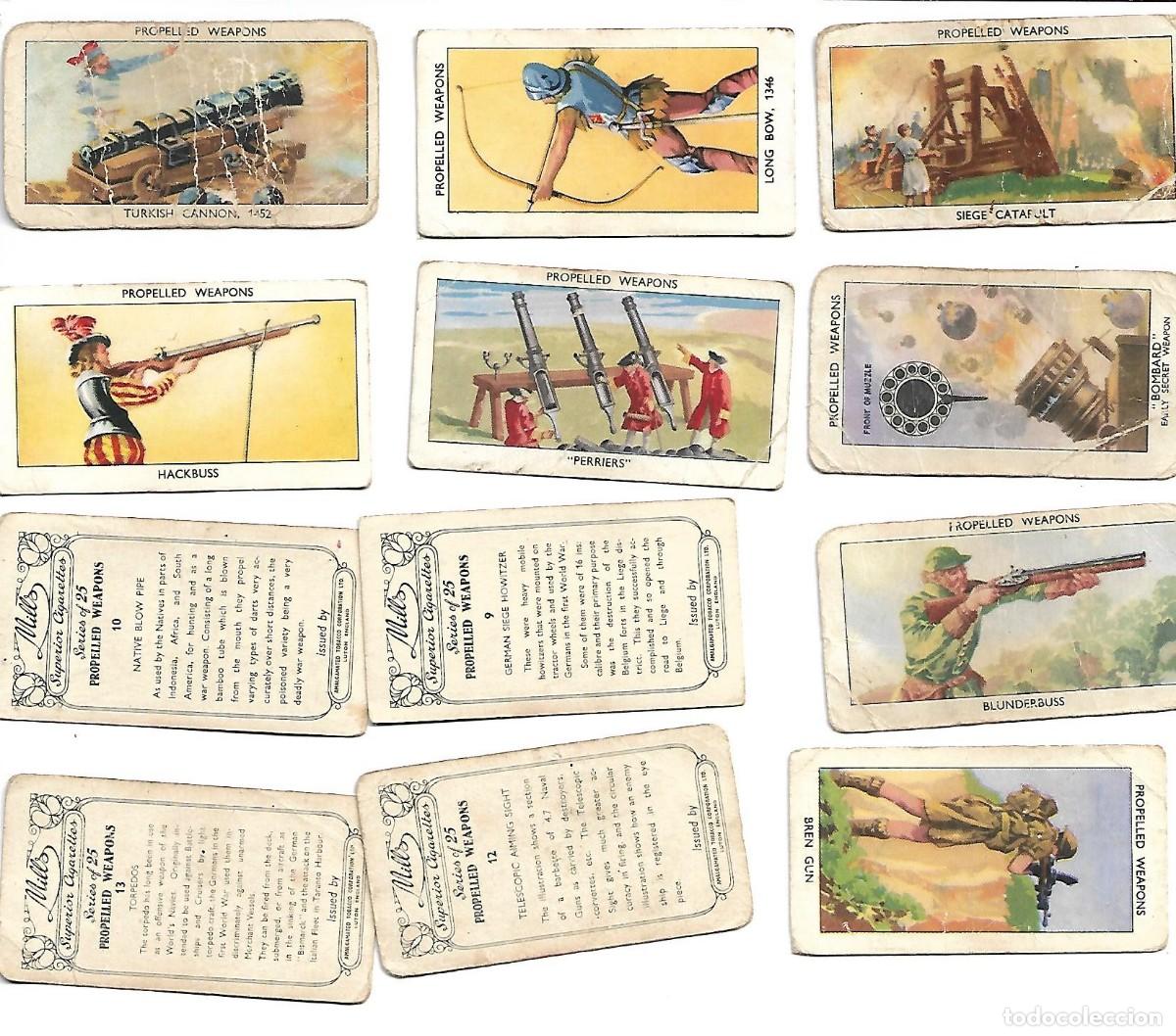 Coleccionismo cromos antiguos: PROPELLED WEAPONS - FALTAN CINCO CROMOS