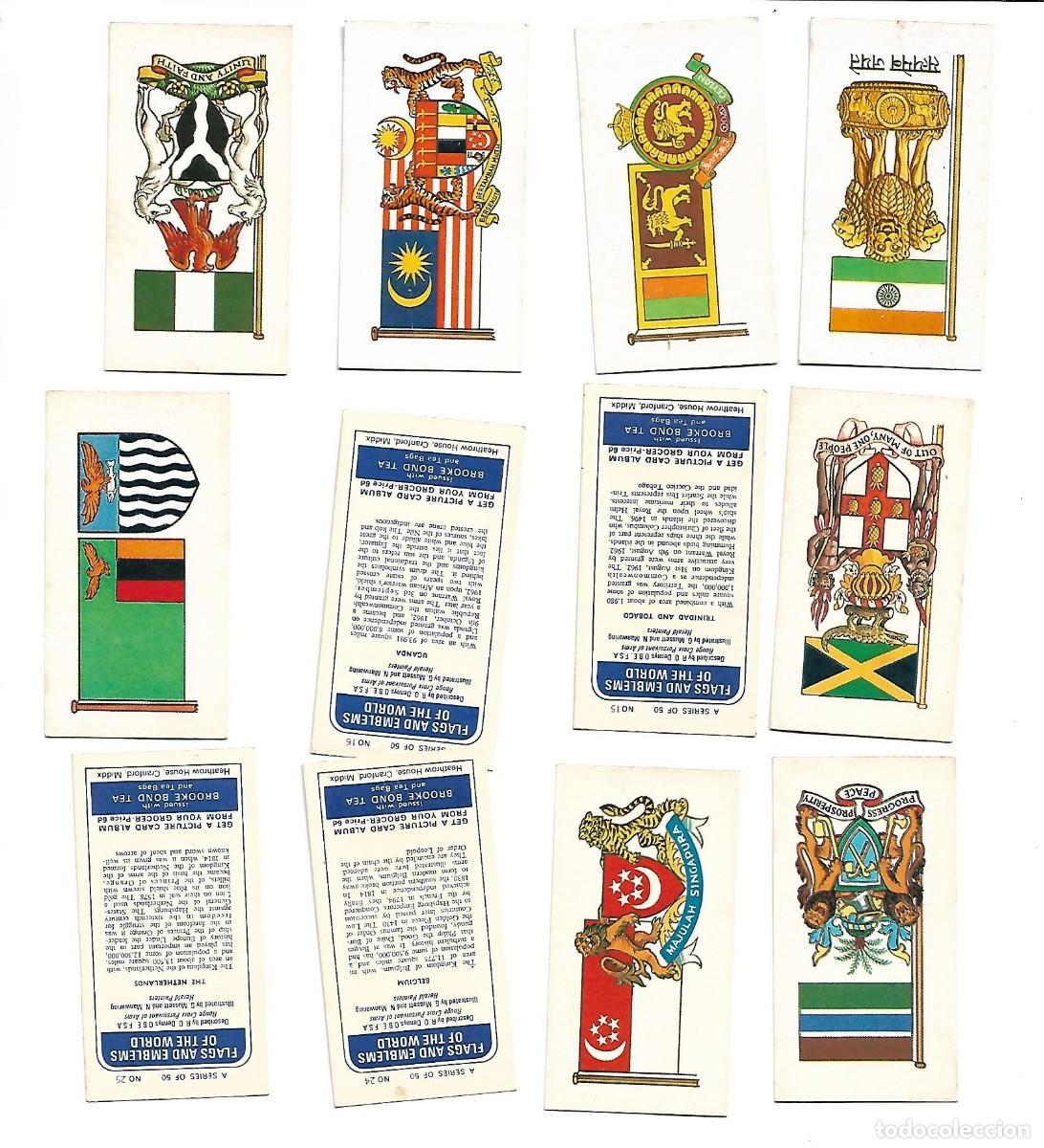 Coleccionismo cromos antiguos: FLAGS& EMBLEMS OFTHE WORLD - 26 CROMOS
