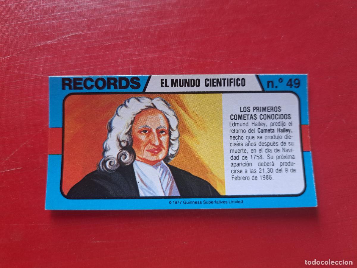 Coleccionismo cromos antiguos: BIMBO LOS RECORDS DEL MUNDO N&ordm; 49