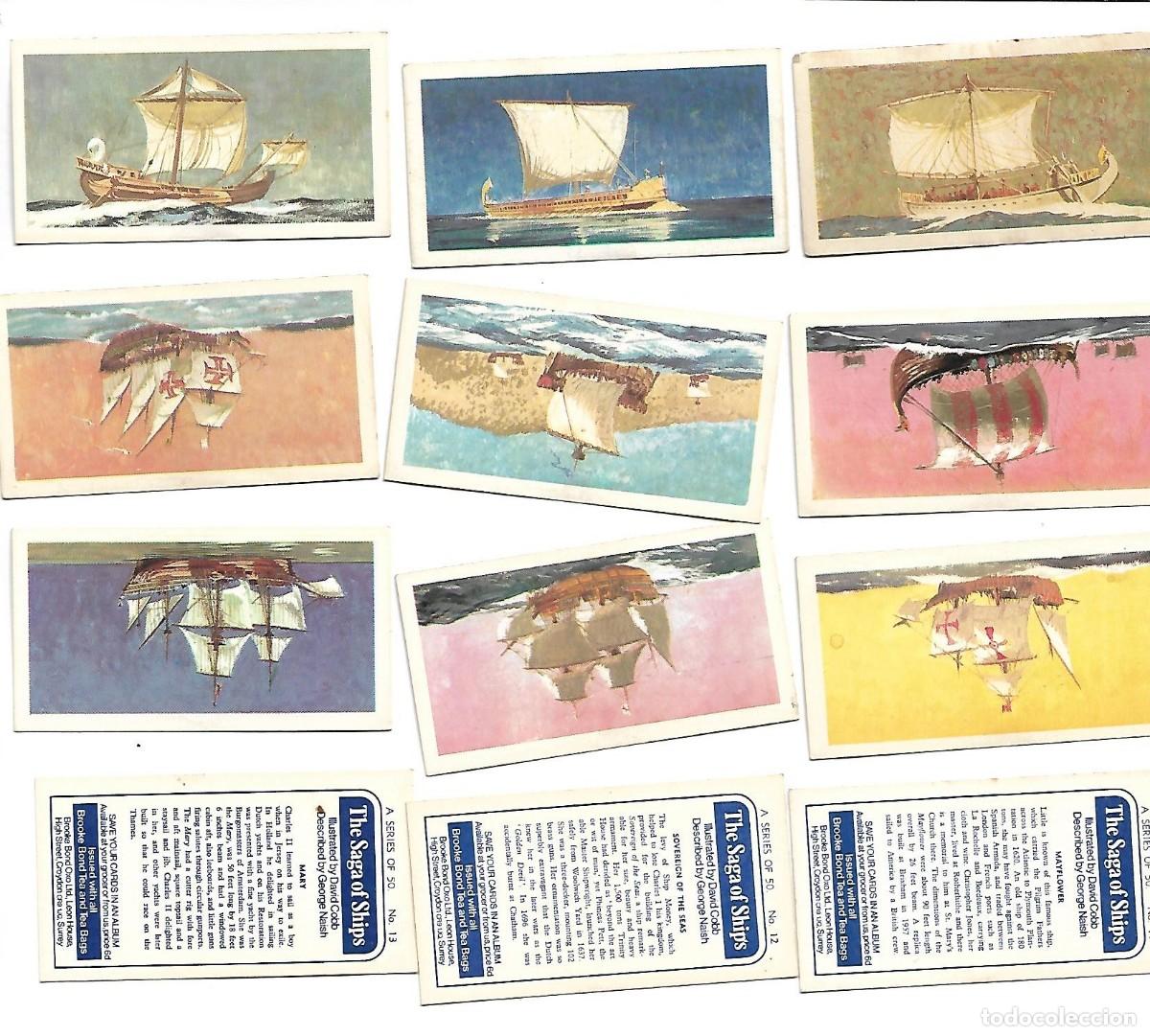Coleccionismo cromos antiguos: THE SAGA OF SHIPS - 36 CROMOS