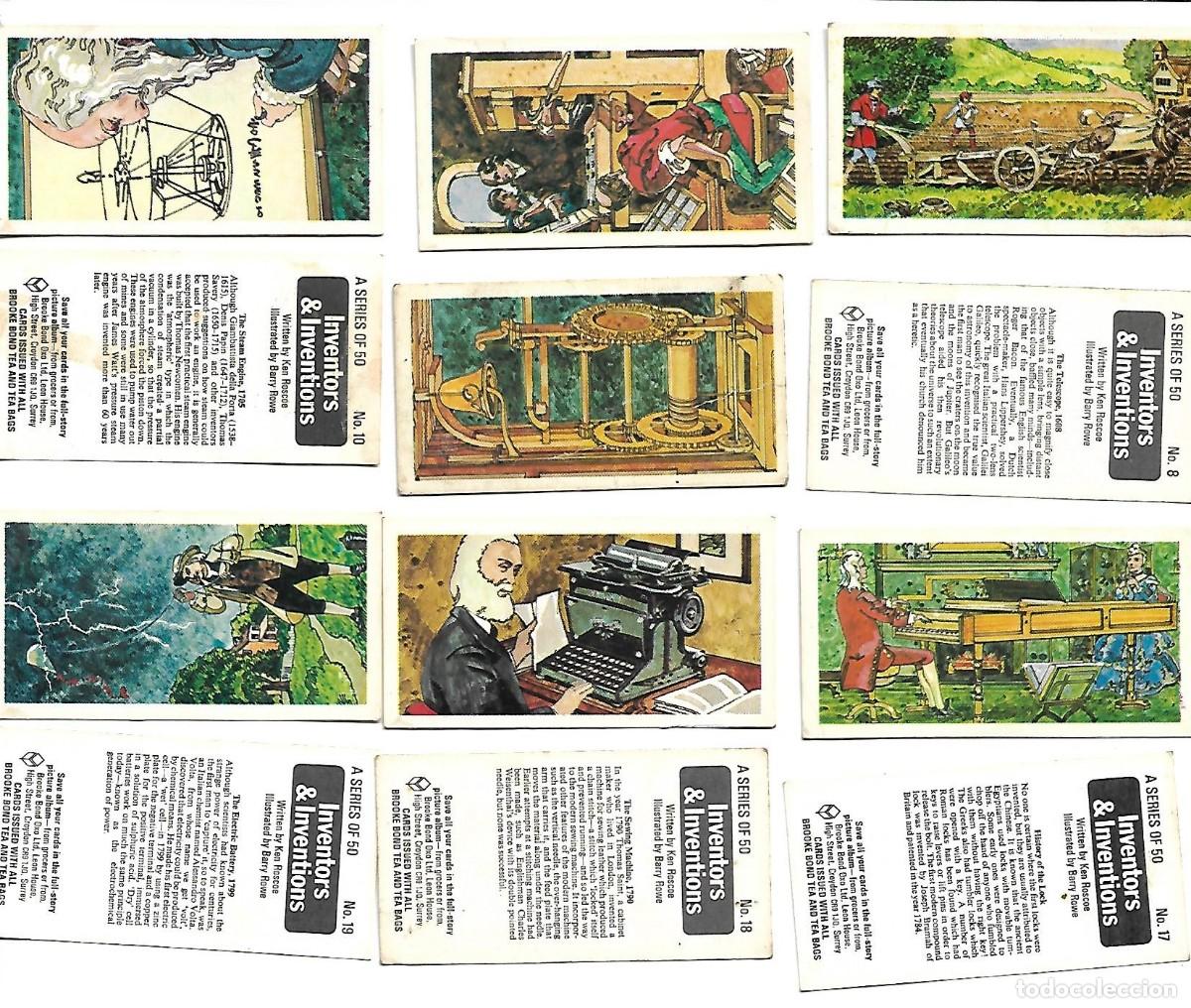 Coleccionismo cromos antiguos: INVENTORS & INVENTIONS - 31 CROMOS