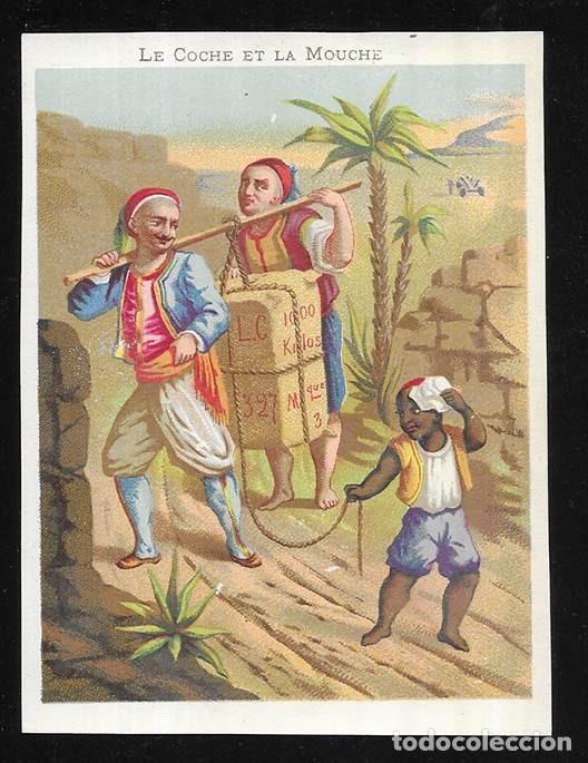 Coleccionismo cromos antiguos: Cromo. Antiguos, Le Coche et la Mouche sin publicidad Frances 12 x 9 cm