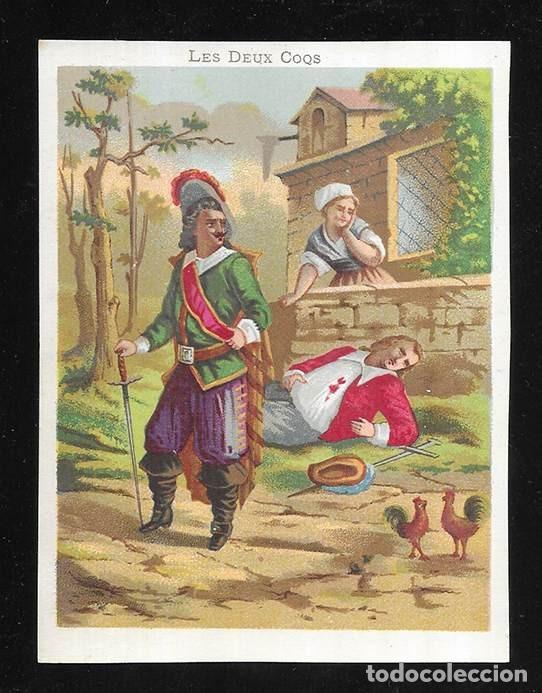 Coleccionismo cromos antiguos: Cromo. Antiguos, Les Deux Coqs sin publicidad Frances 12 x 9 cm