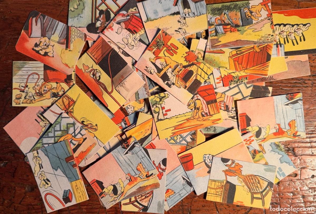 Coleccionismo cromos antiguos: LOTE 61 CROMOS LOS GEMELOS DE PLUTO. W.DISNEY