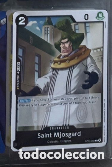 Coleccionismo cromos antiguos: Carta One Piece TCG SAINT MJOSGARD