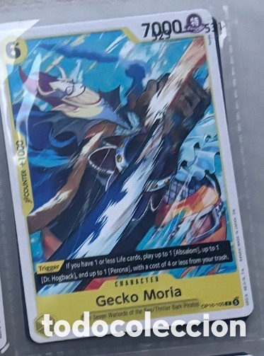 Coleccionismo cromos antiguos: Carta One Piece TCG GECKO MOR&Iacute;A