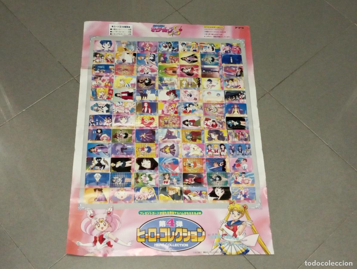 Coleccionismo cromos antiguos: ANTIGUO POSTER PROMOCIONAL DE CROMOS TARJETAS HERO COLLECTION SAILOR MOON 4&ordf; EDICION JAPON A&Ntilde;OS 90