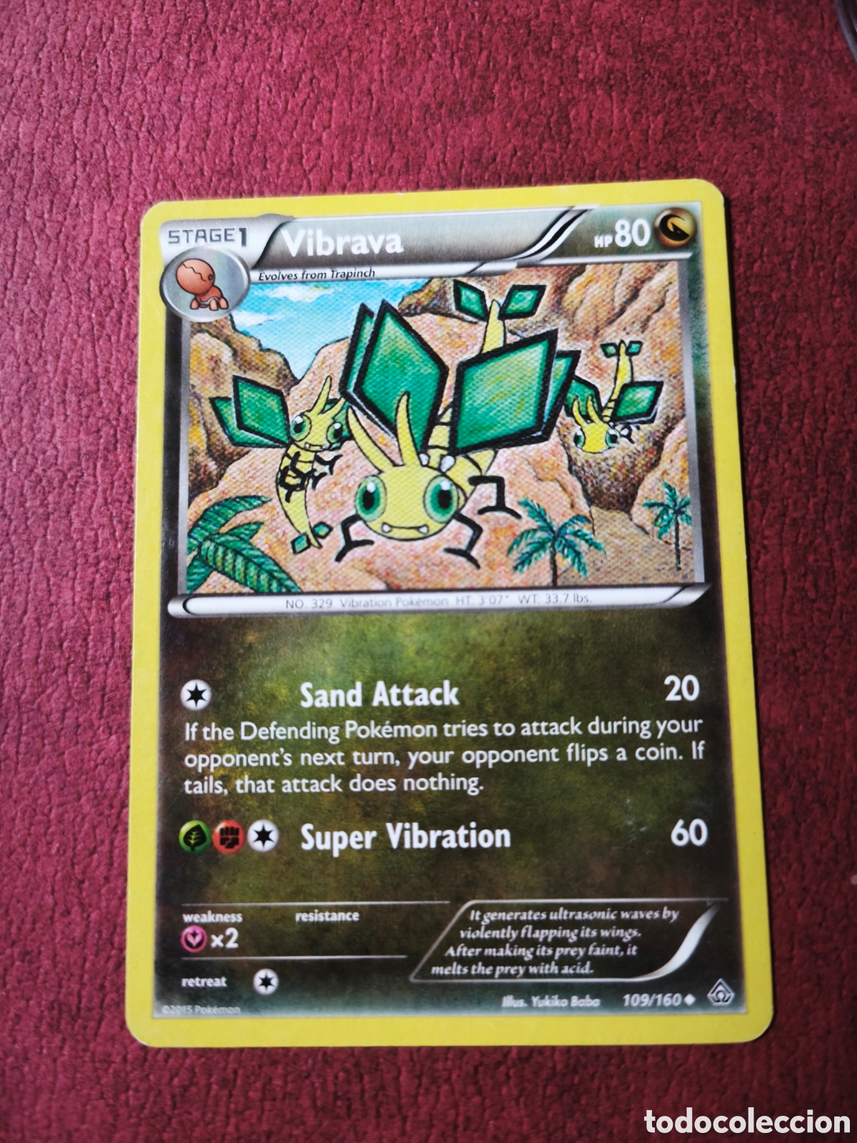 Coleccionismo cromos antiguos: Pokemon. 2015. Vibraba #109/160. Ingl&eacute;s - Foto 1