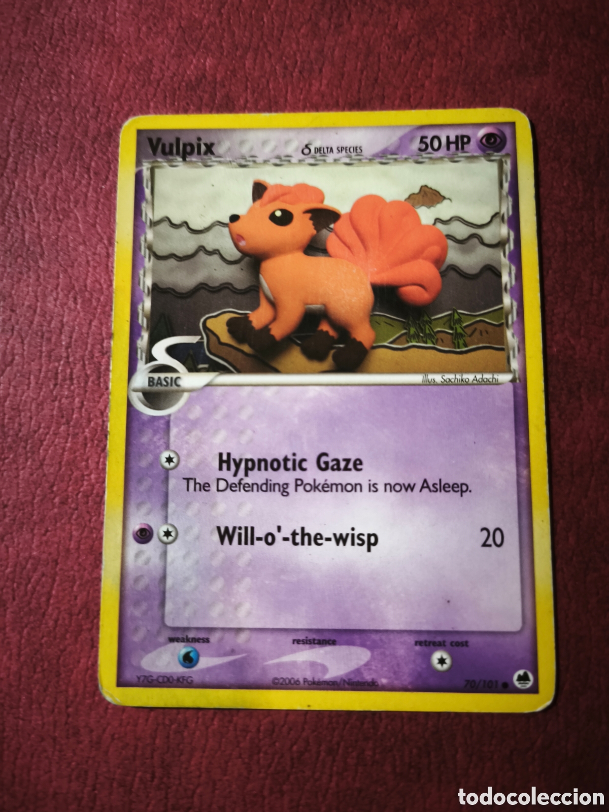 Coleccionismo cromos antiguos: Pokemon. 2006. Vulpix #70/101. Ingl&eacute;s - Foto 1