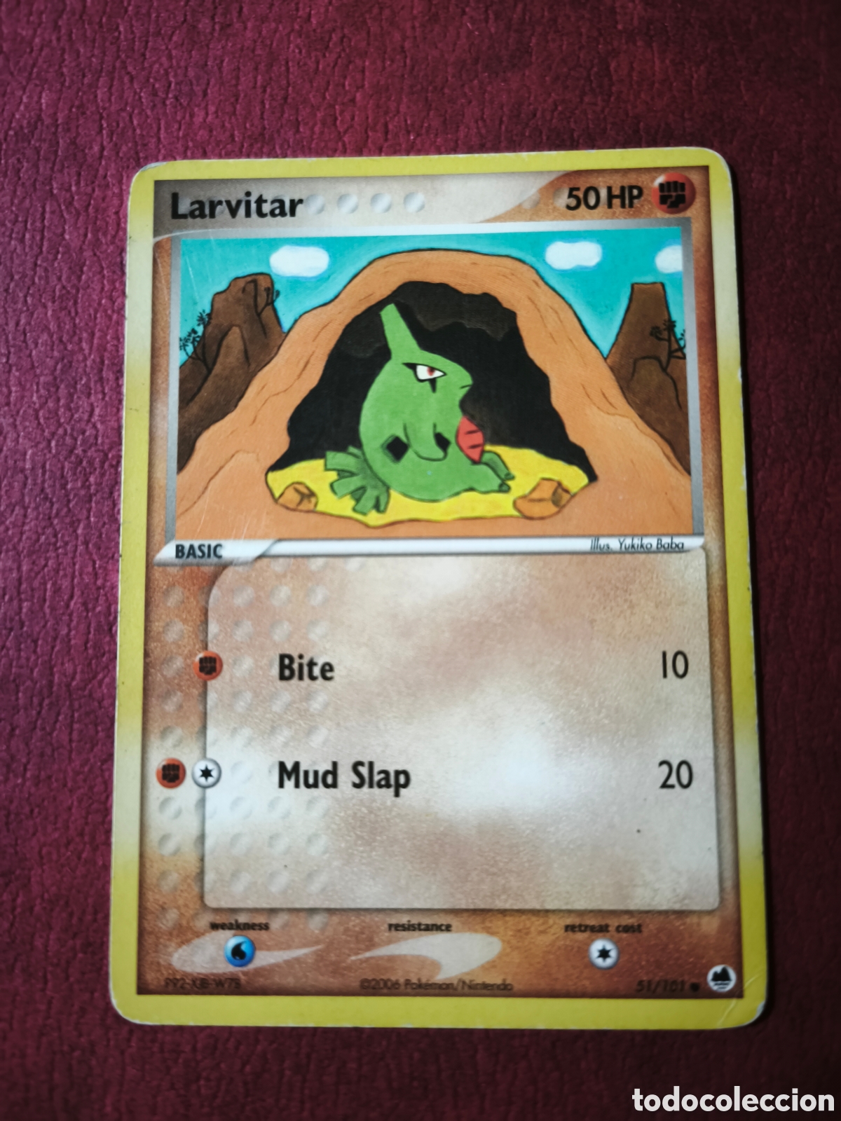 Coleccionismo cromos antiguos: Pokemon. 2006. Larvitar #51/101. Ingl&eacute;s