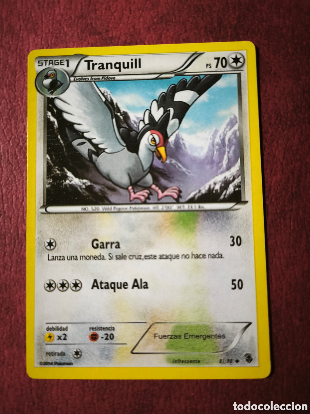 Coleccionismo cromos antiguos: Pokemon. 2014. Tranquilo #81/98 - Foto 1