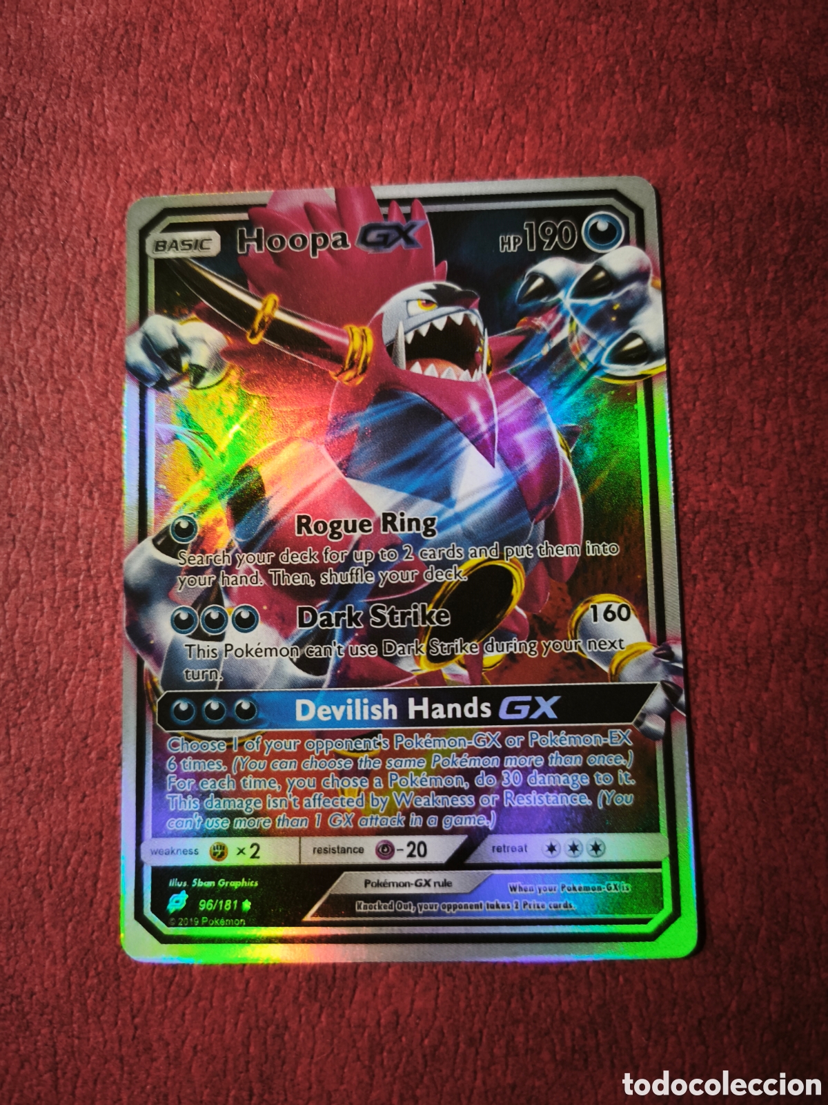 Coleccionismo cromos antiguos: Pokemon. 2019. Hoopa #96/181. Holo. Ingl&eacute;s
