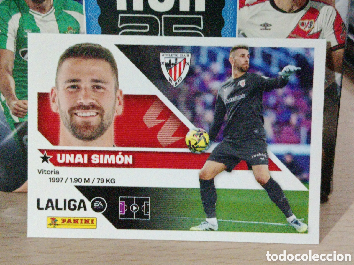 Coleccionismo cromos antiguos: UNAI SIMON ATHLETIC CLUB N&ordm; 3 LIGA ESTE 26 27 2026 2027 PANINI