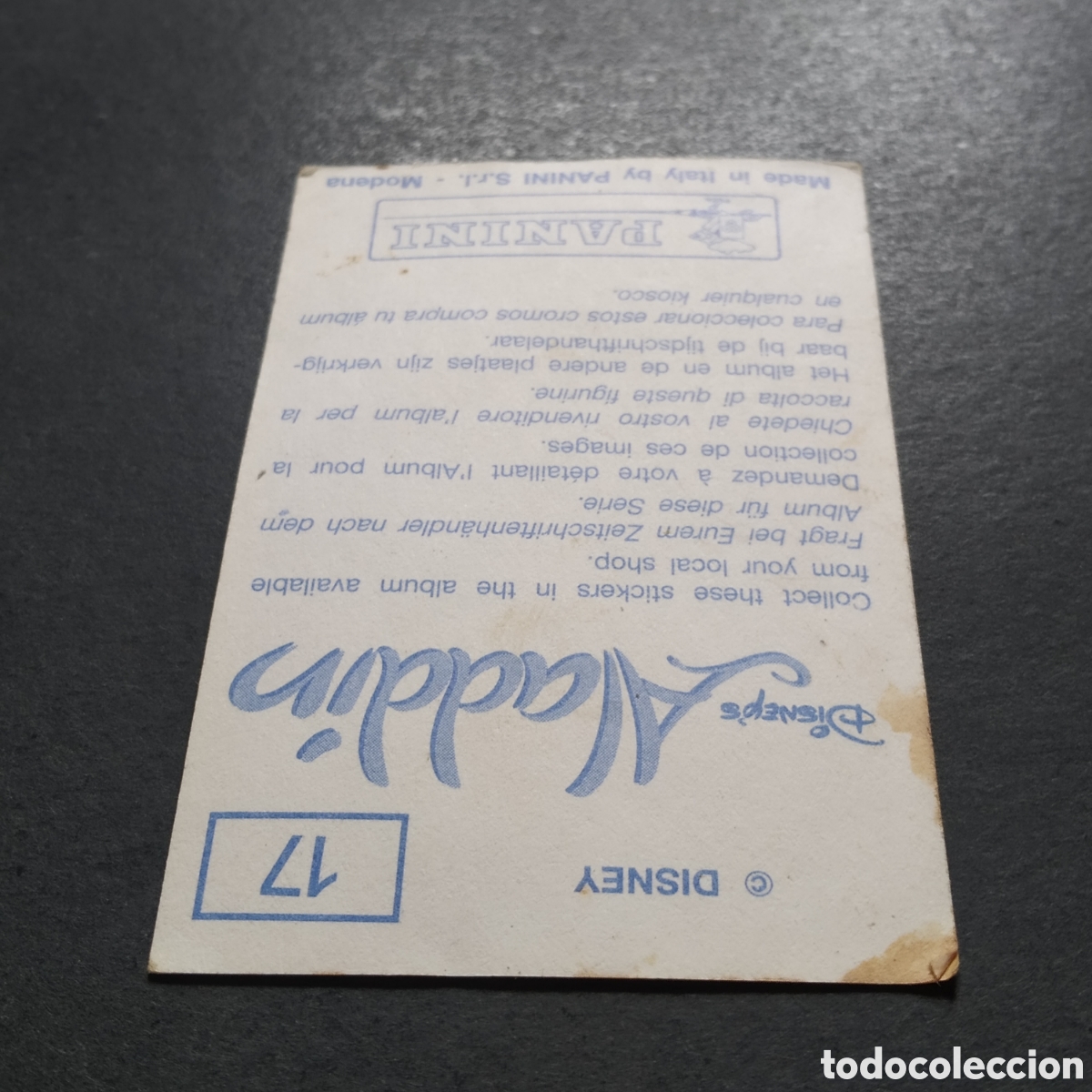 Coleccionismo cromos antiguos: CROMO - N&ordm; 017 - ALAD&Iacute;N - PANINI - Foto 6