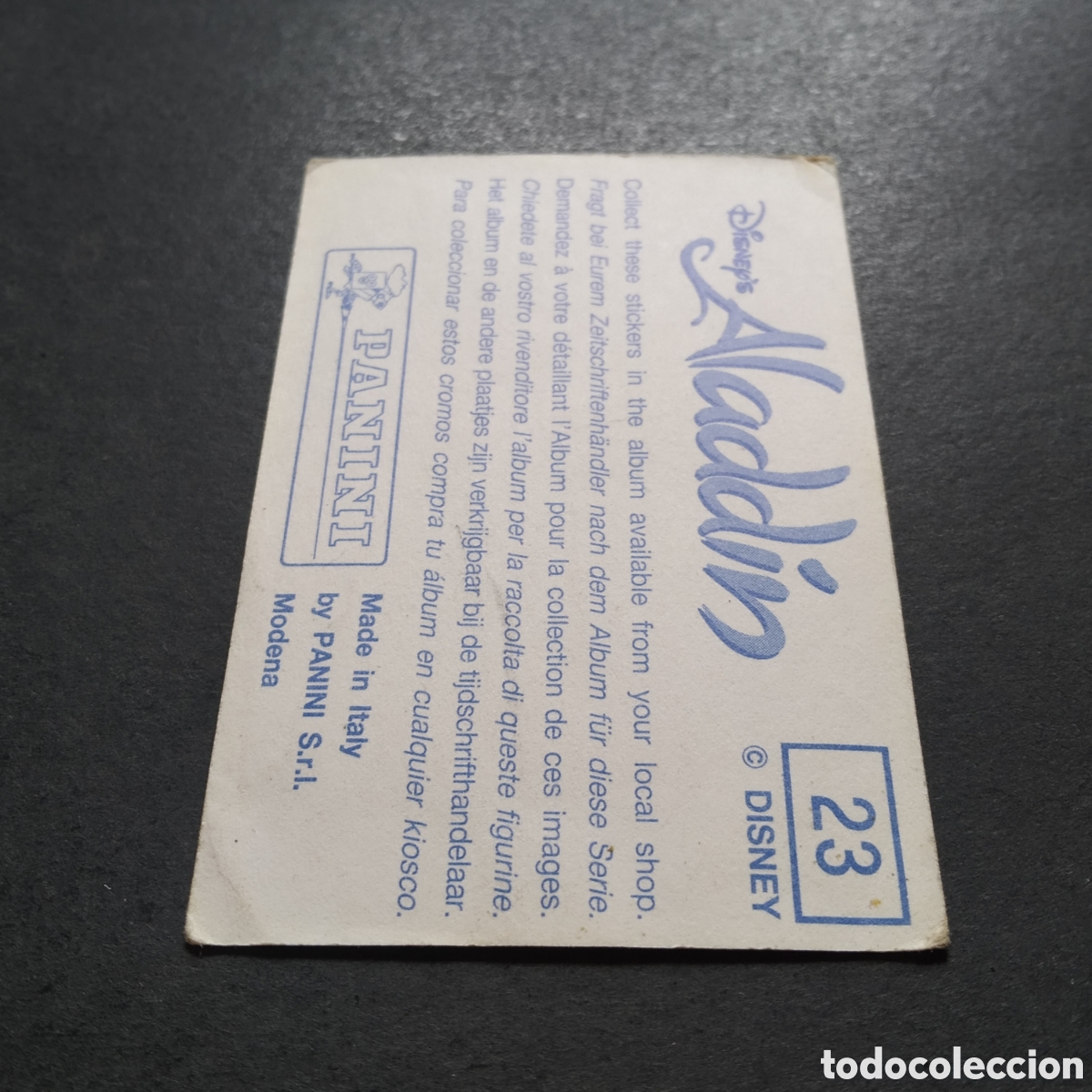 Coleccionismo cromos antiguos: CROMO - N&ordm; 023 - ALAD&Iacute;N - PANINI - Foto 6