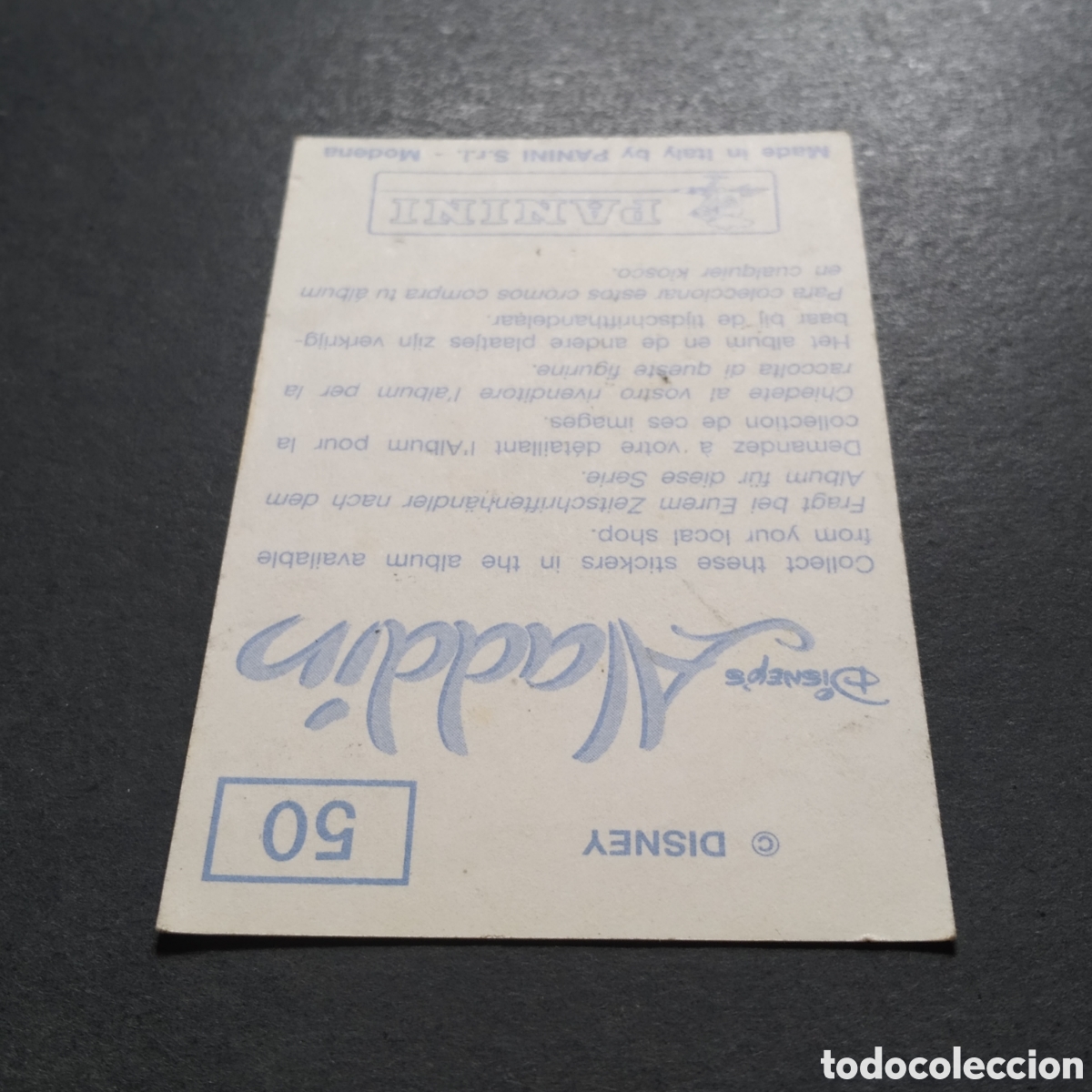 Coleccionismo cromos antiguos: CROMO - N&ordm; 050 - ALAD&Iacute;N - PANINI - Foto 6
