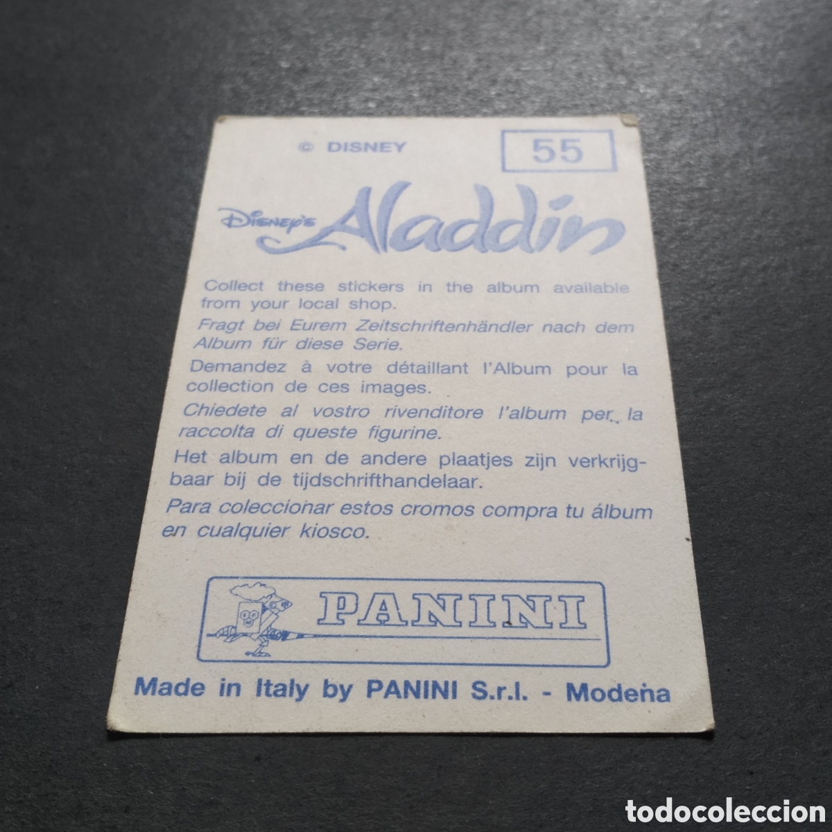 Coleccionismo cromos antiguos: CROMO - N&ordm; 055 - ALAD&Iacute;N - PANINI - Foto 5