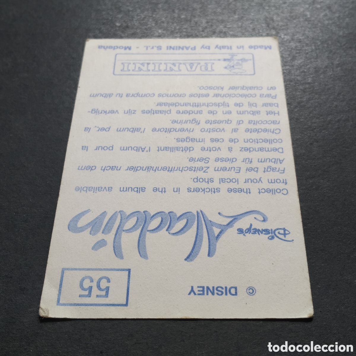Coleccionismo cromos antiguos: CROMO - N&ordm; 055 - ALAD&Iacute;N - PANINI - Foto 6