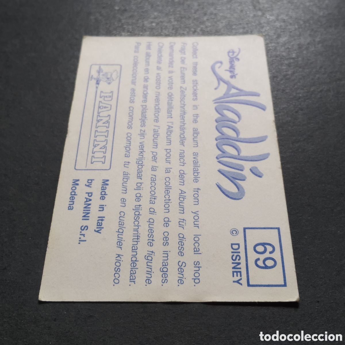 Coleccionismo cromos antiguos: CROMO - N&ordm; 069 - ALAD&Iacute;N - PANINI - Foto 6