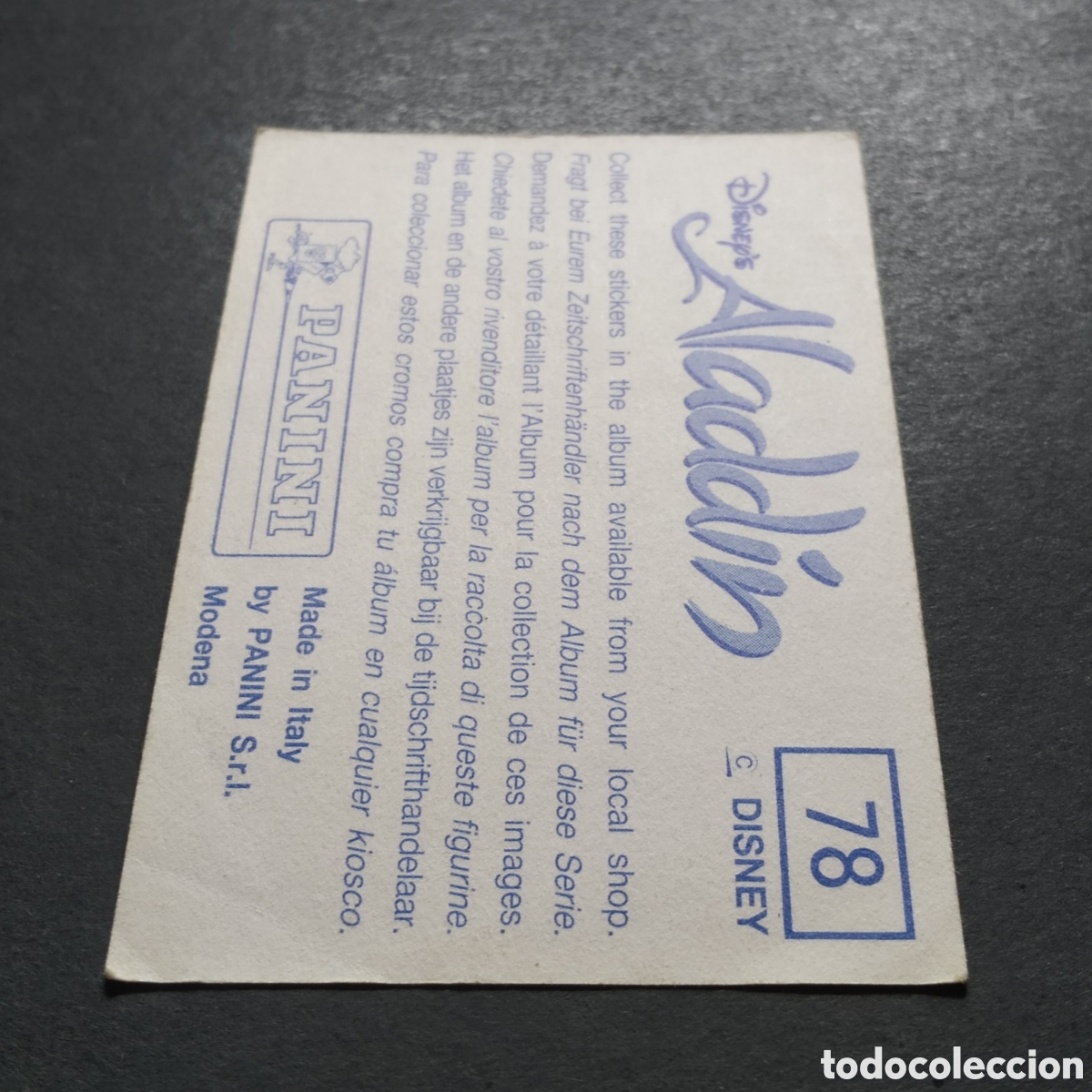 Coleccionismo cromos antiguos: CROMO - N&ordm; 078 - ALAD&Iacute;N - PANINI - Foto 5