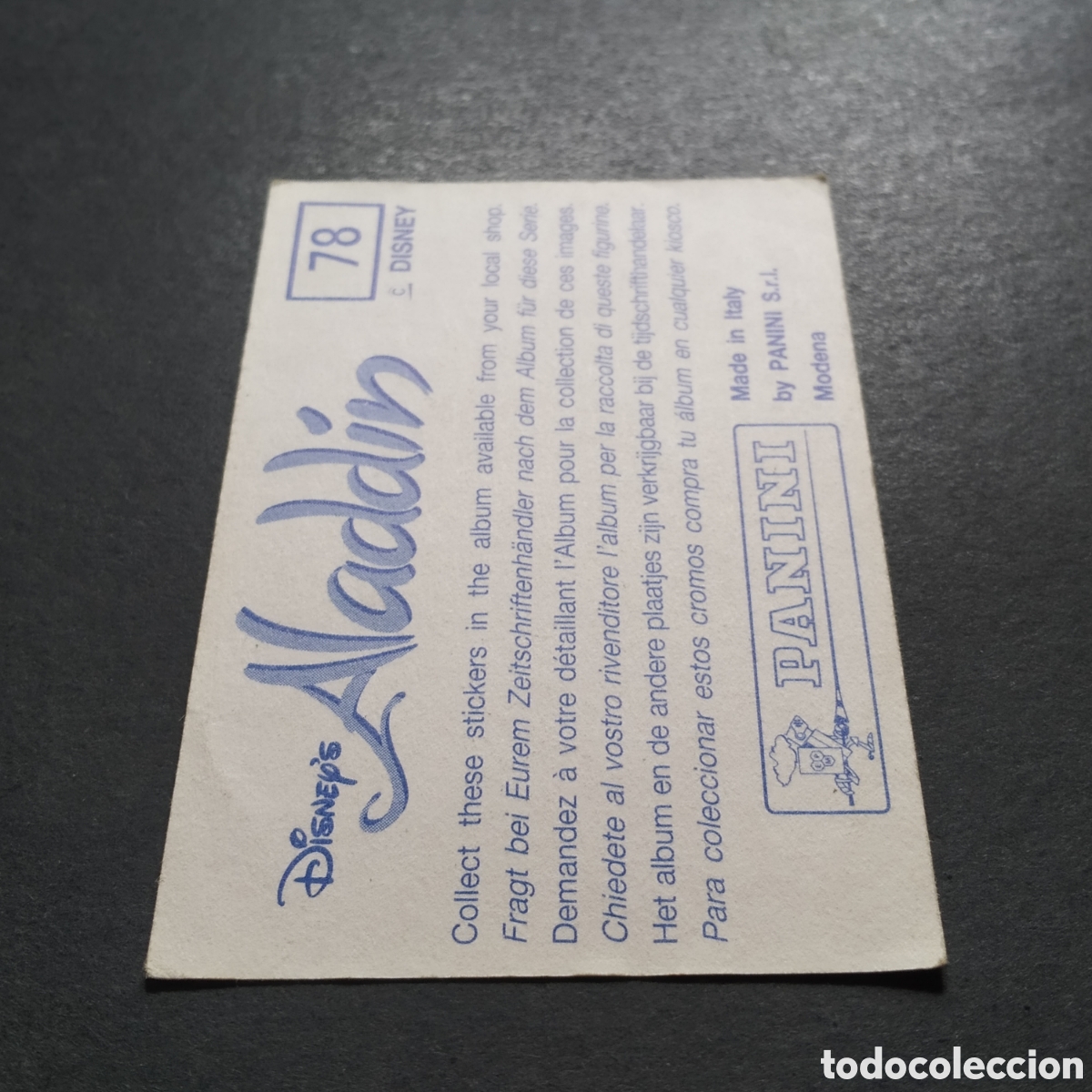 Coleccionismo cromos antiguos: CROMO - N&ordm; 078 - ALAD&Iacute;N - PANINI - Foto 6