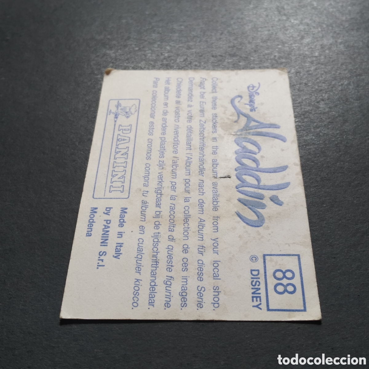 Coleccionismo cromos antiguos: CROMO - N&ordm; 088 - ALAD&Iacute;N - PANINI - Foto 5