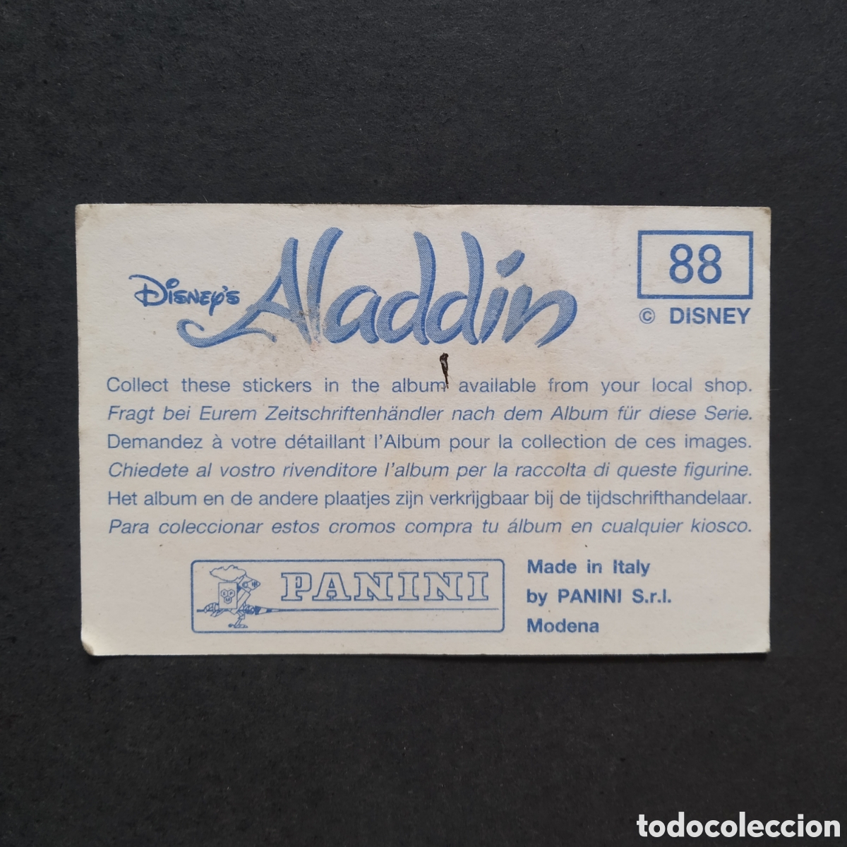 Coleccionismo cromos antiguos: CROMO - N&ordm; 088 - ALAD&Iacute;N - PANINI - Foto 2