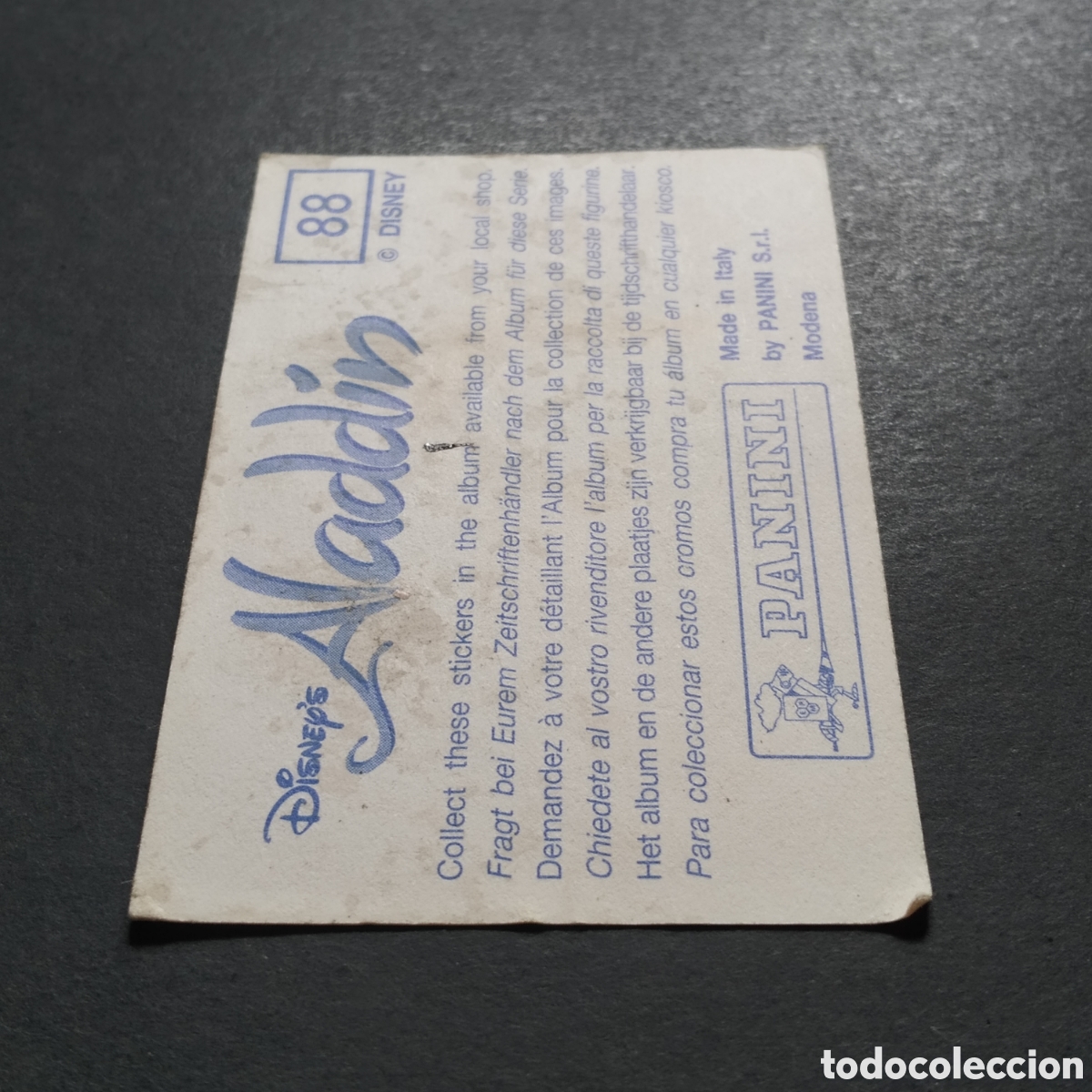 Coleccionismo cromos antiguos: CROMO - N&ordm; 088 - ALAD&Iacute;N - PANINI - Foto 6