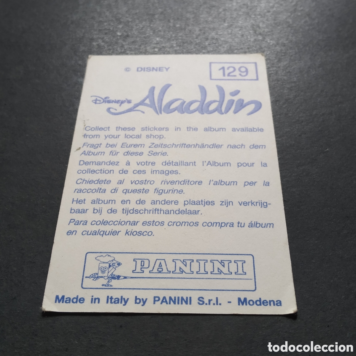 Coleccionismo cromos antiguos: CROMO - N&ordm; 129 - ALAD&Iacute;N - PANINI - Foto 5
