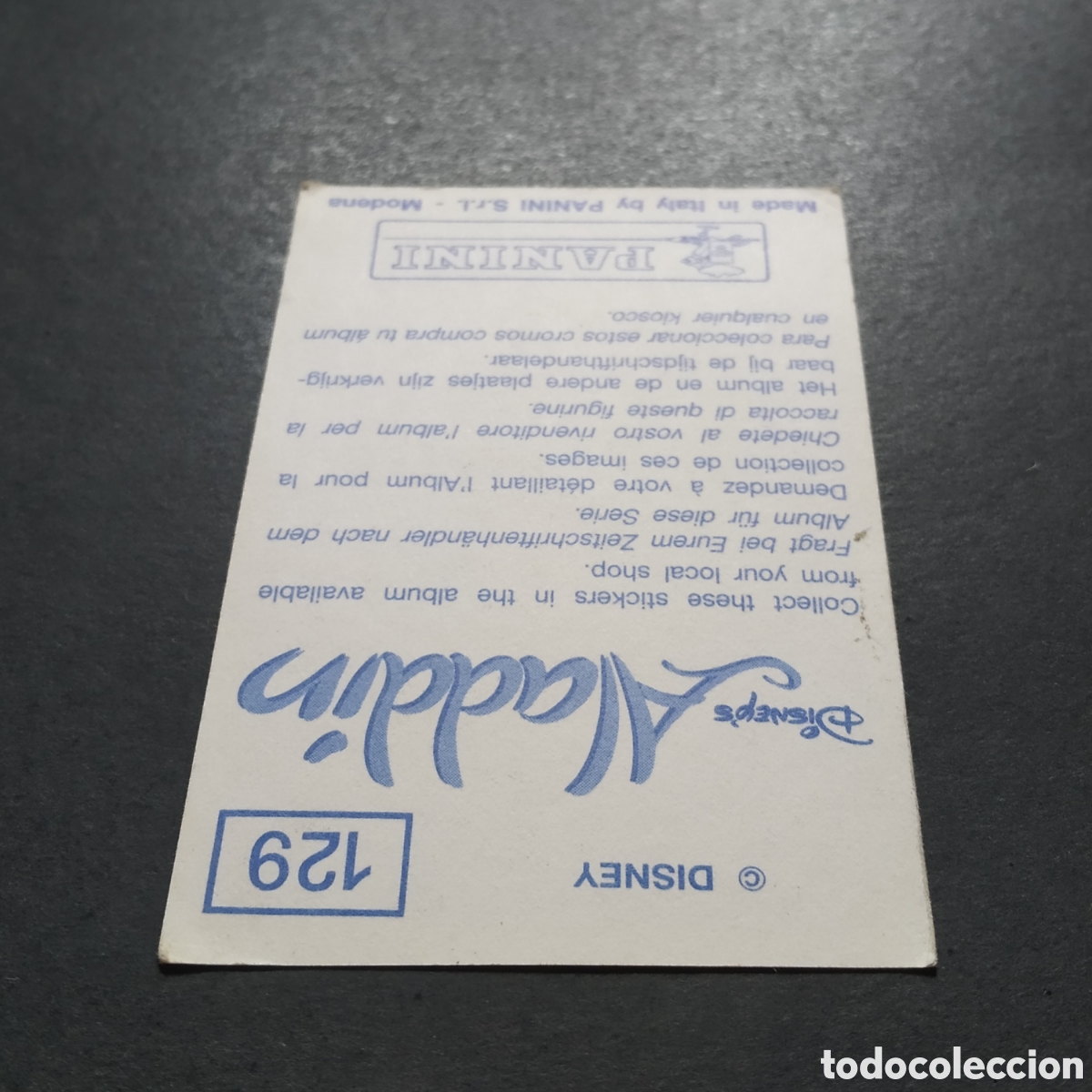 Coleccionismo cromos antiguos: CROMO - N&ordm; 129 - ALAD&Iacute;N - PANINI - Foto 6