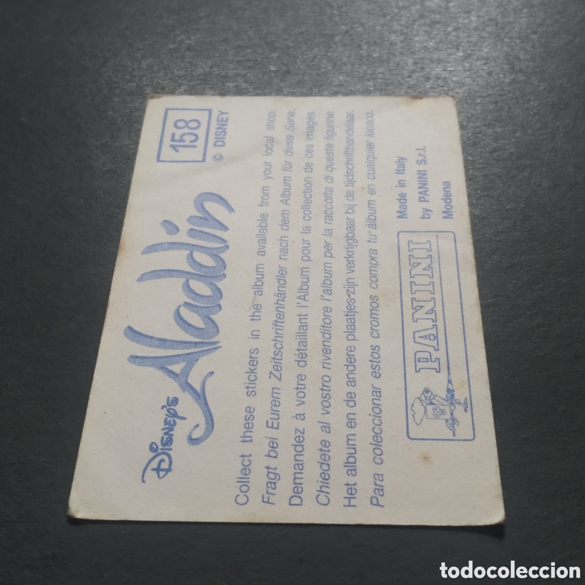 Coleccionismo cromos antiguos: CROMO - N&ordm; 158 - ALAD&Iacute;N - PANINI - Foto 5
