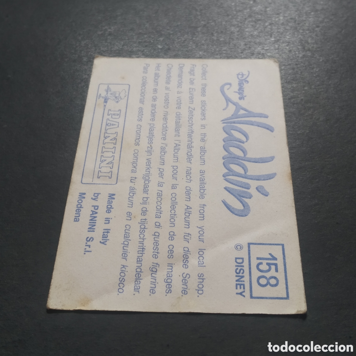 Coleccionismo cromos antiguos: CROMO - N&ordm; 158 - ALAD&Iacute;N - PANINI - Foto 6