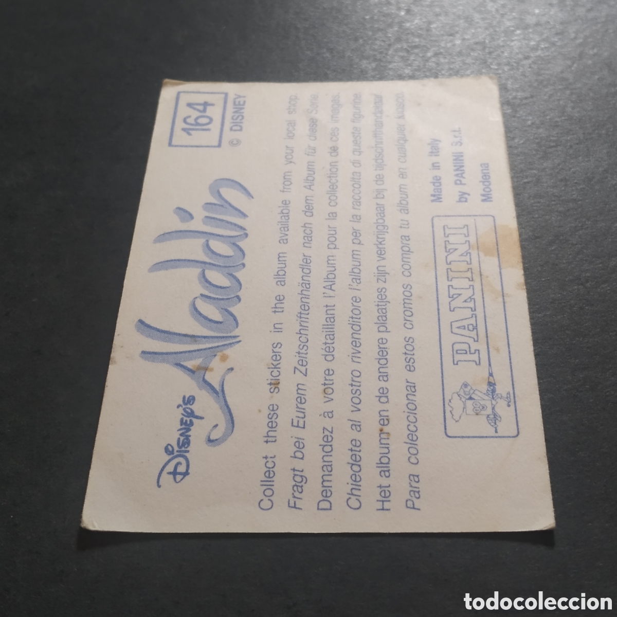 Coleccionismo cromos antiguos: CROMO - N&ordm; 164 - ALAD&Iacute;N - PANINI - Foto 5