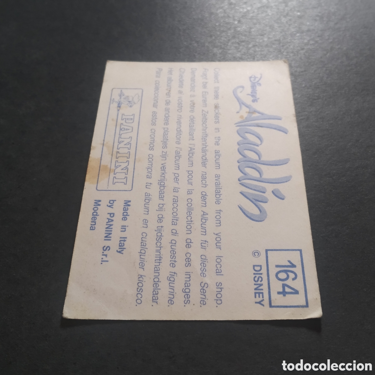Coleccionismo cromos antiguos: CROMO - N&ordm; 164 - ALAD&Iacute;N - PANINI - Foto 6