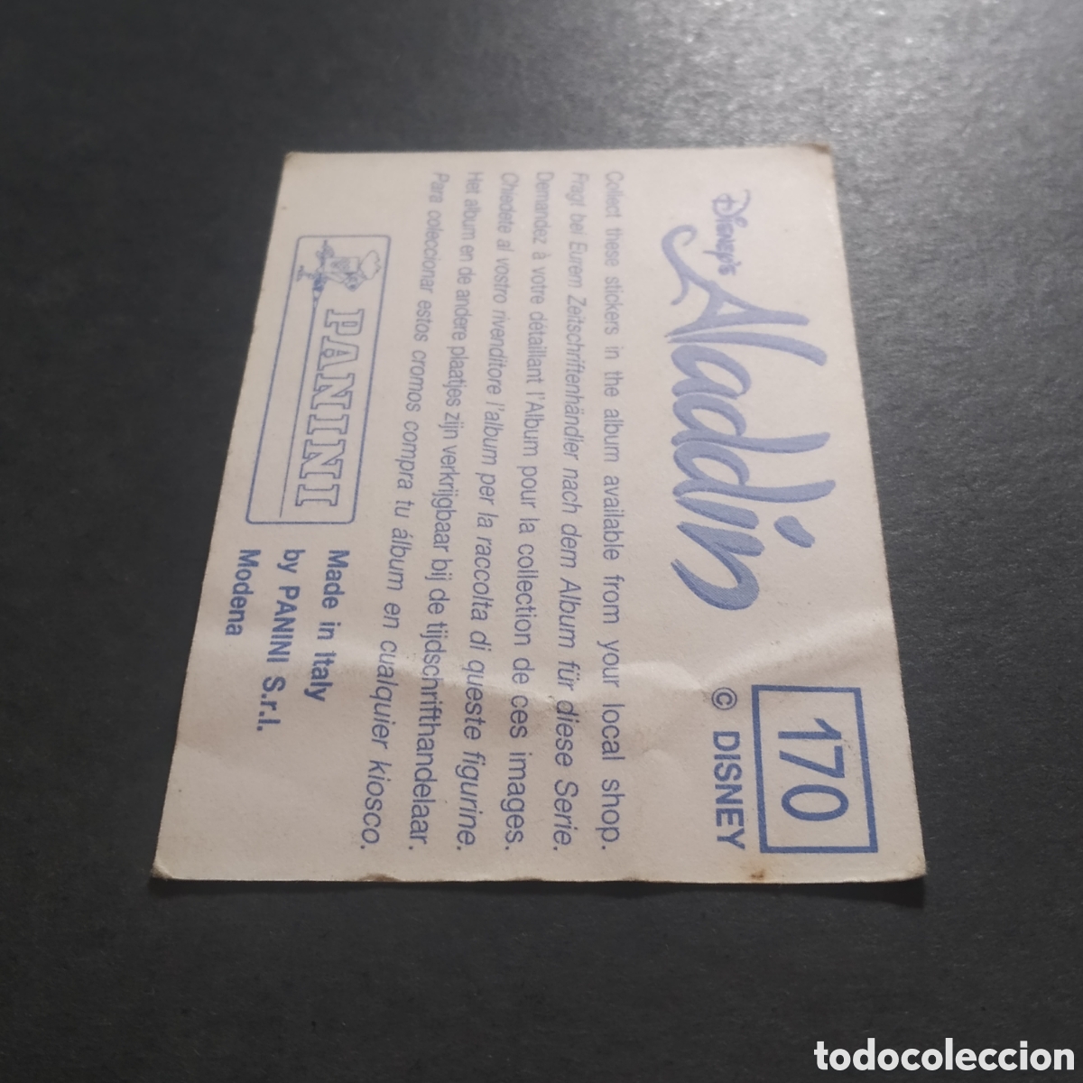 Coleccionismo cromos antiguos: CROMO - N&ordm; 170 - ALAD&Iacute;N - PANINI - Foto 5