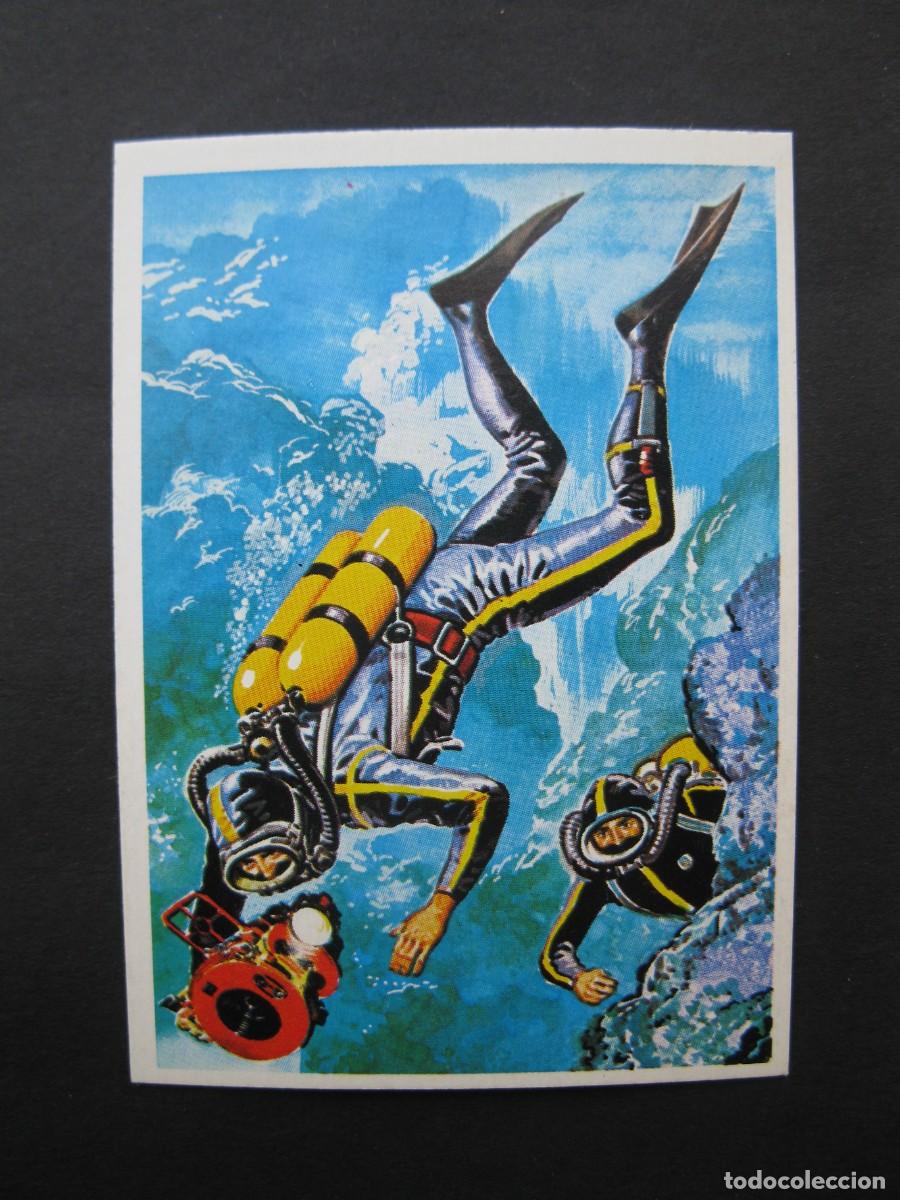 Coleccionismo cromos antiguos: T&Eacute;CNICA Y ACCI&Oacute;N - CROMO N&ordm; 150 - TRAJE SUBMARINO - EDICIONES ESTE - NUNCA PEGADO.