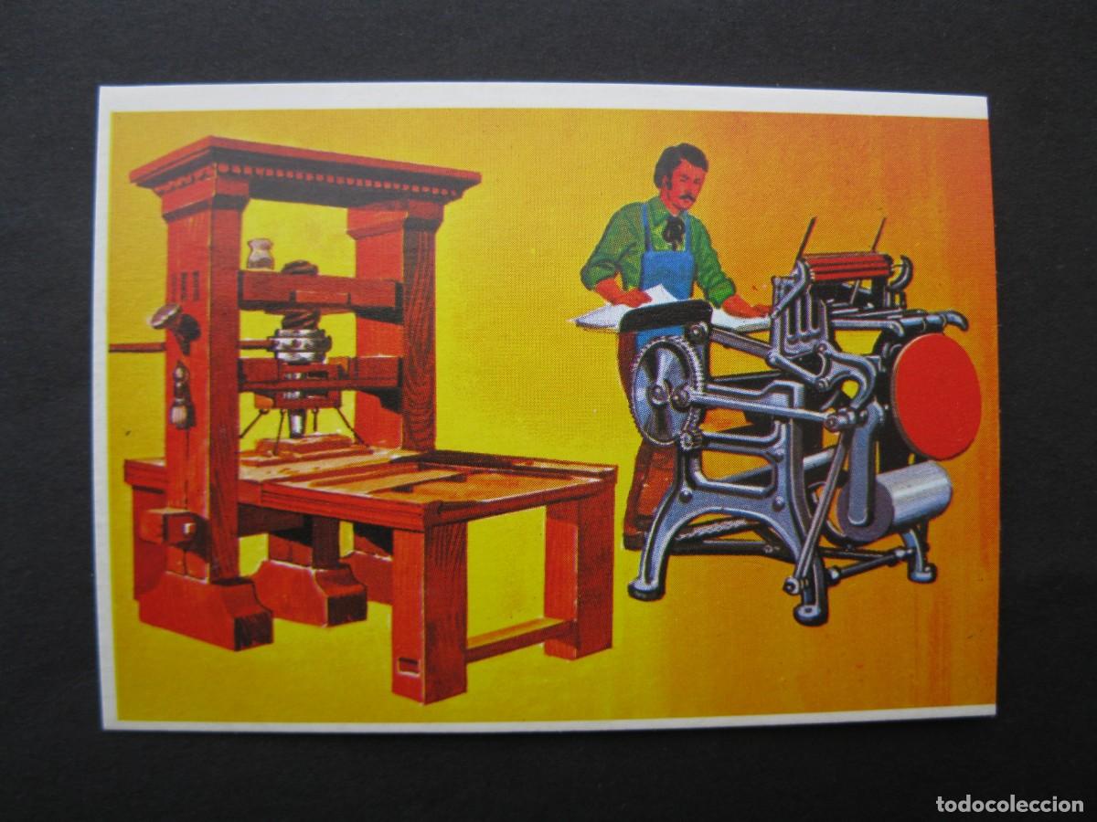 Coleccionismo cromos antiguos: T&Eacute;CNICA Y ACCI&Oacute;N - CROMO N&ordm; 137 - LA IMPRENTA - EDICIONES ESTE - NUNCA PEGADO.