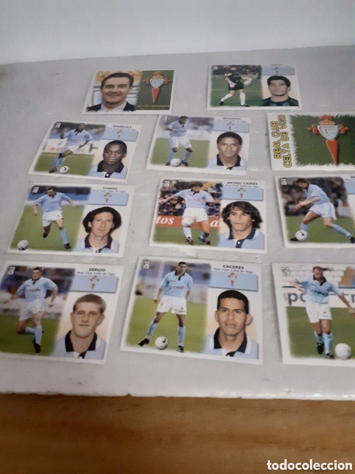 Coleccionismo cromos antiguos: EDIC ESTE LIGA 1999 2000 11 CROMOS CELTA DE VIGO SIN PEGAR