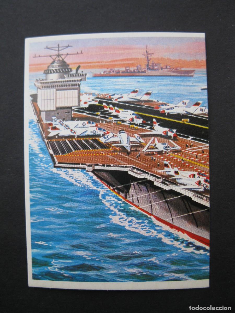 Coleccionismo cromos antiguos: T&Eacute;CNICA Y ACCI&Oacute;N - CROMO N&ordm; 119 - PORTAVIONES ENTERPRISE - EDICIONES ESTE - NUNCA PEGADO.