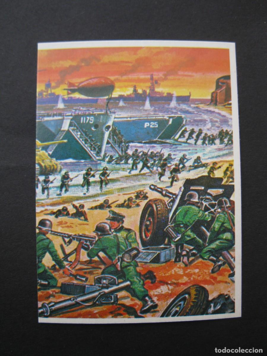 Coleccionismo cromos antiguos: T&Eacute;CNICA Y ACCI&Oacute;N - CROMO N&ordm; 89 - EL DESEMBARCO DE NORMANDIA - EDICIONES ESTE - NUNCA PEGADO.