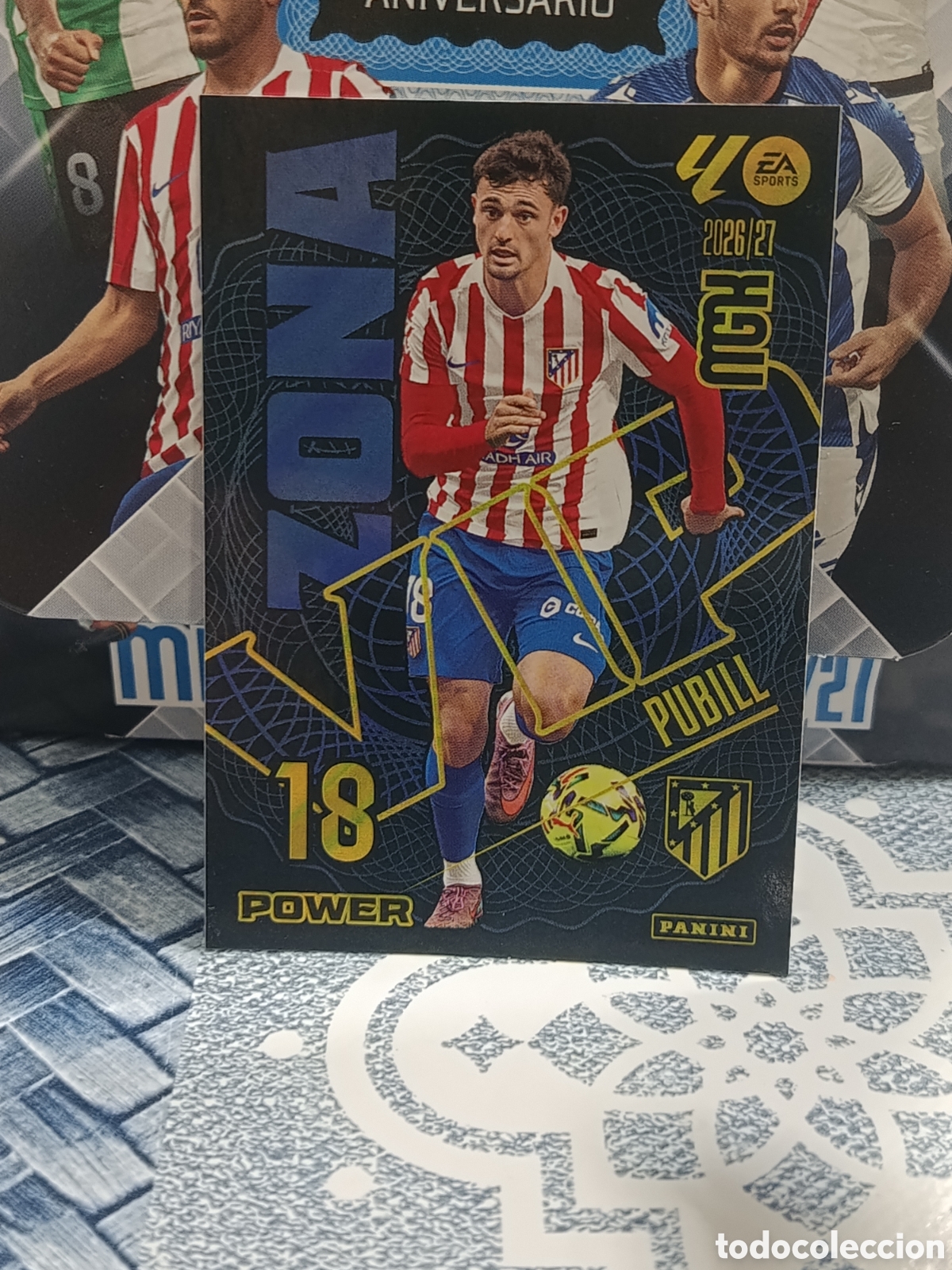 Collezionismo Figurine antiche: PUBILL ATLETICO DE MADRID ZONA VIP POWER 404 P LIGA MGK 26 27 2026 2027 PANINI